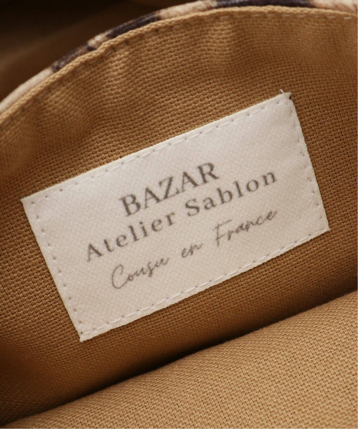 BAZAR ATELIER SABLON/バザール アトリエ サブロン】LEOPARD TOTE BAG 
