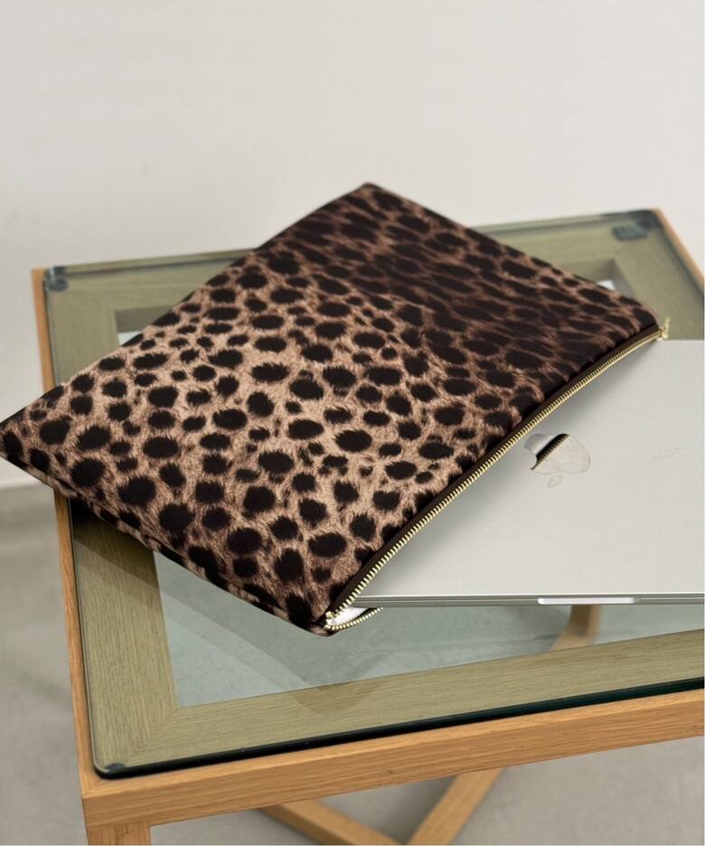 BAZAR ATELIER SABLON/バザール アトリエ サブロン】 LEOPARD CLUTCH 