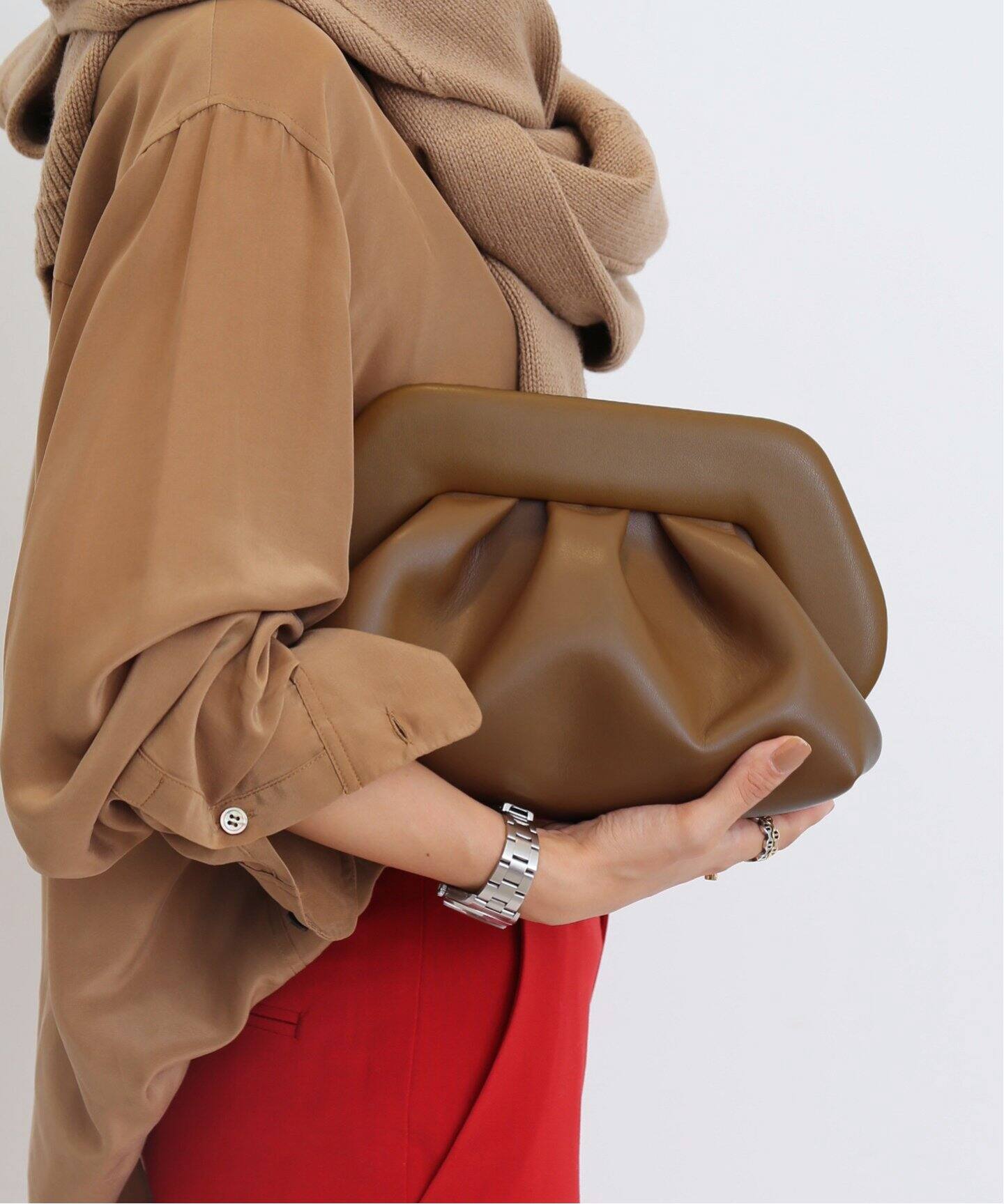 THEMOIRE/テモワール】 TIA CLUTCH BAG（クラッチバッグ）｜L 