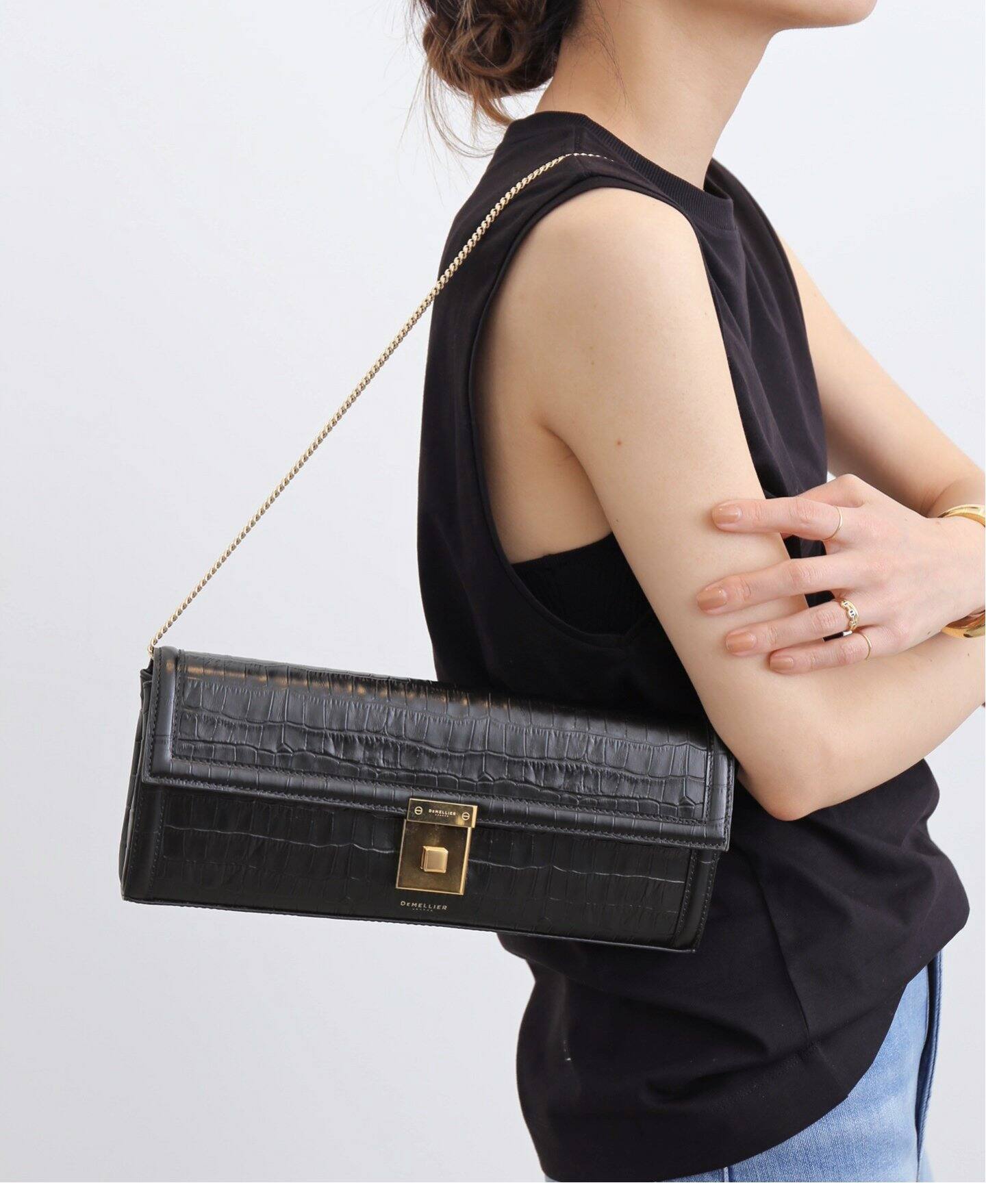 DEMELLIER LONDON/デメリエーロンドン】 PARIS CLUTCH BAG（クラッチ  