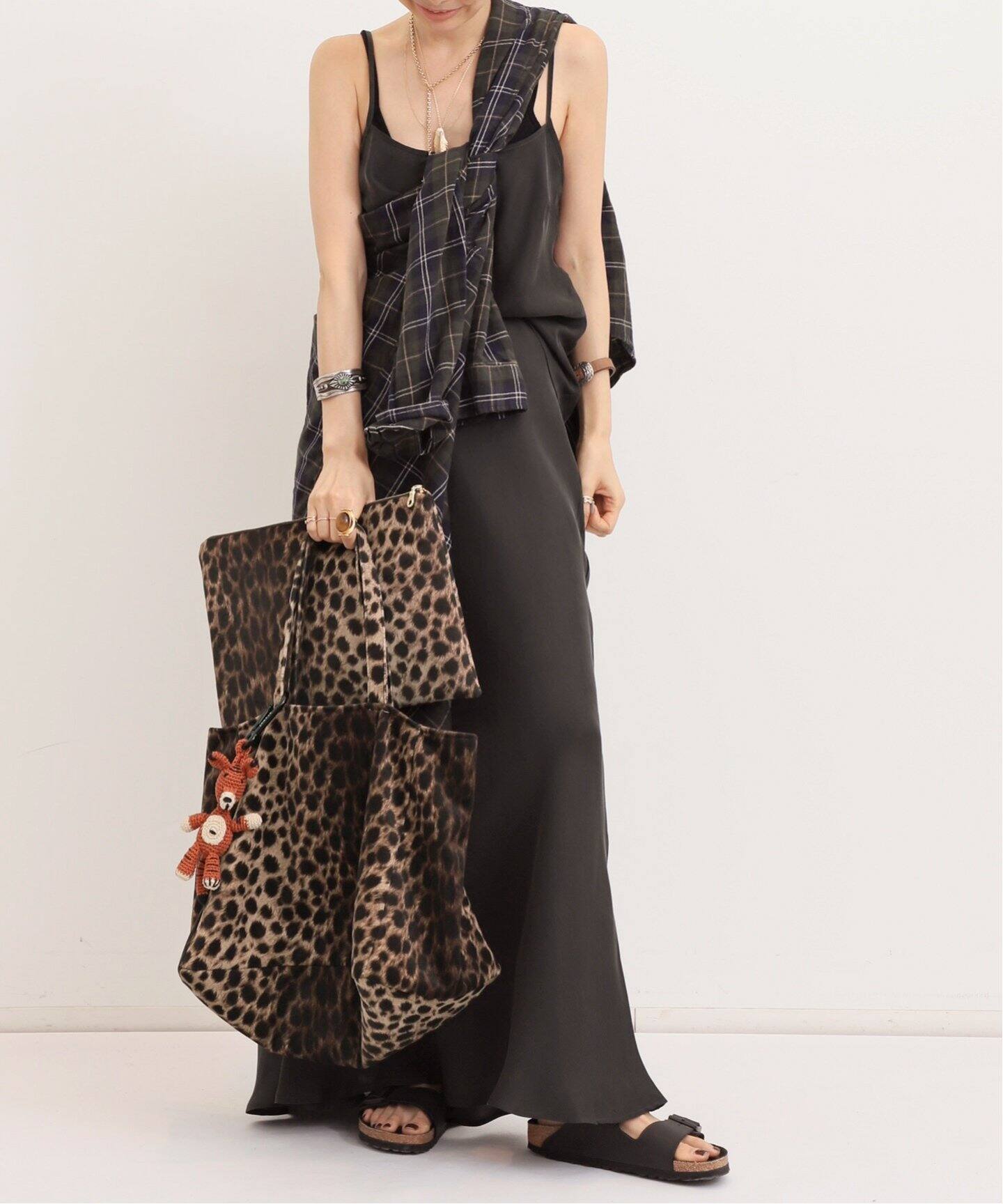 BAZAR ATELIER SABLON/バザール アトリエ サブロン】 LEOPARD TOTE BAG  