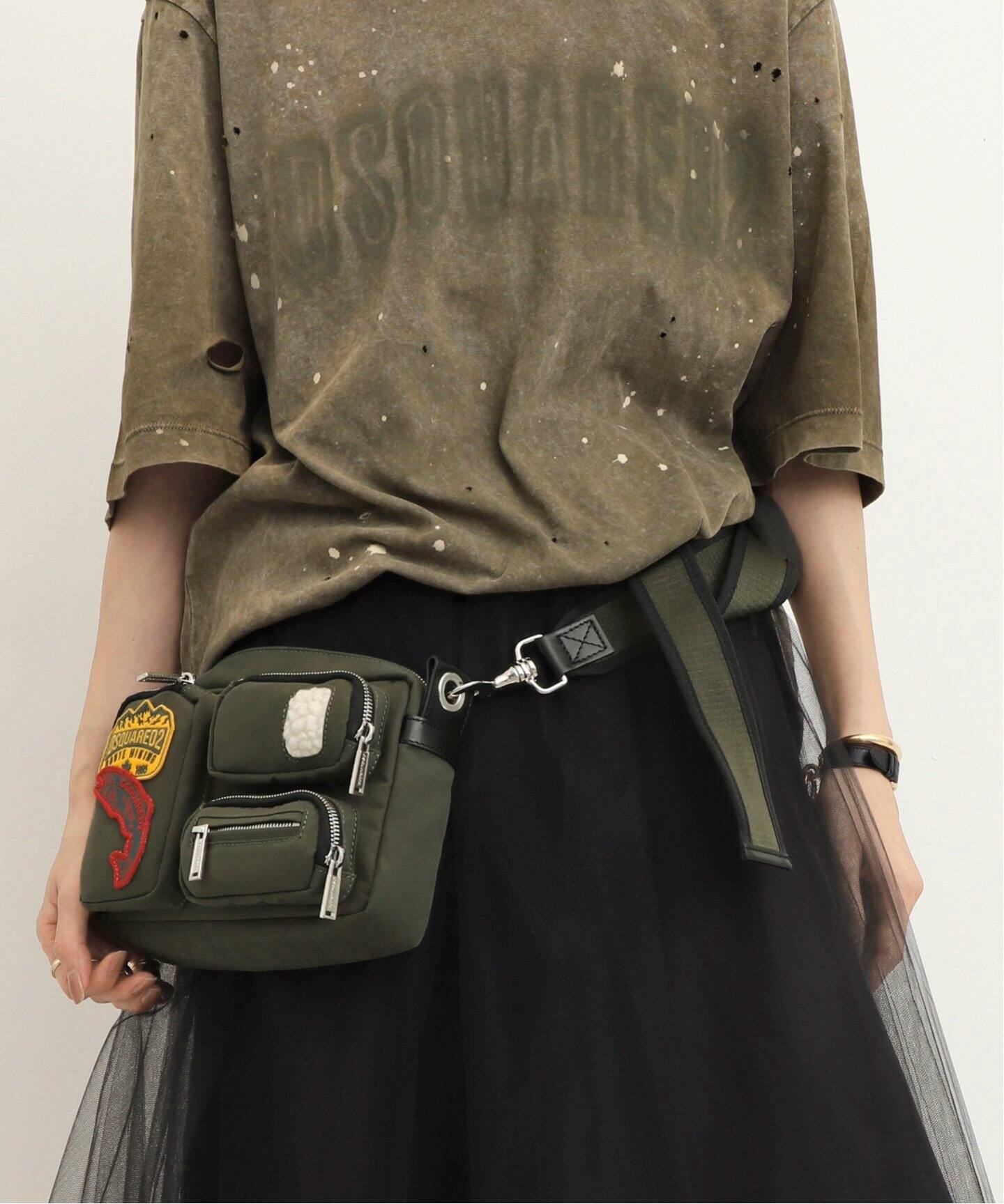 DSQUARED2/ディースクエアード】 Crossbody Bag（ショルダーバッグ 