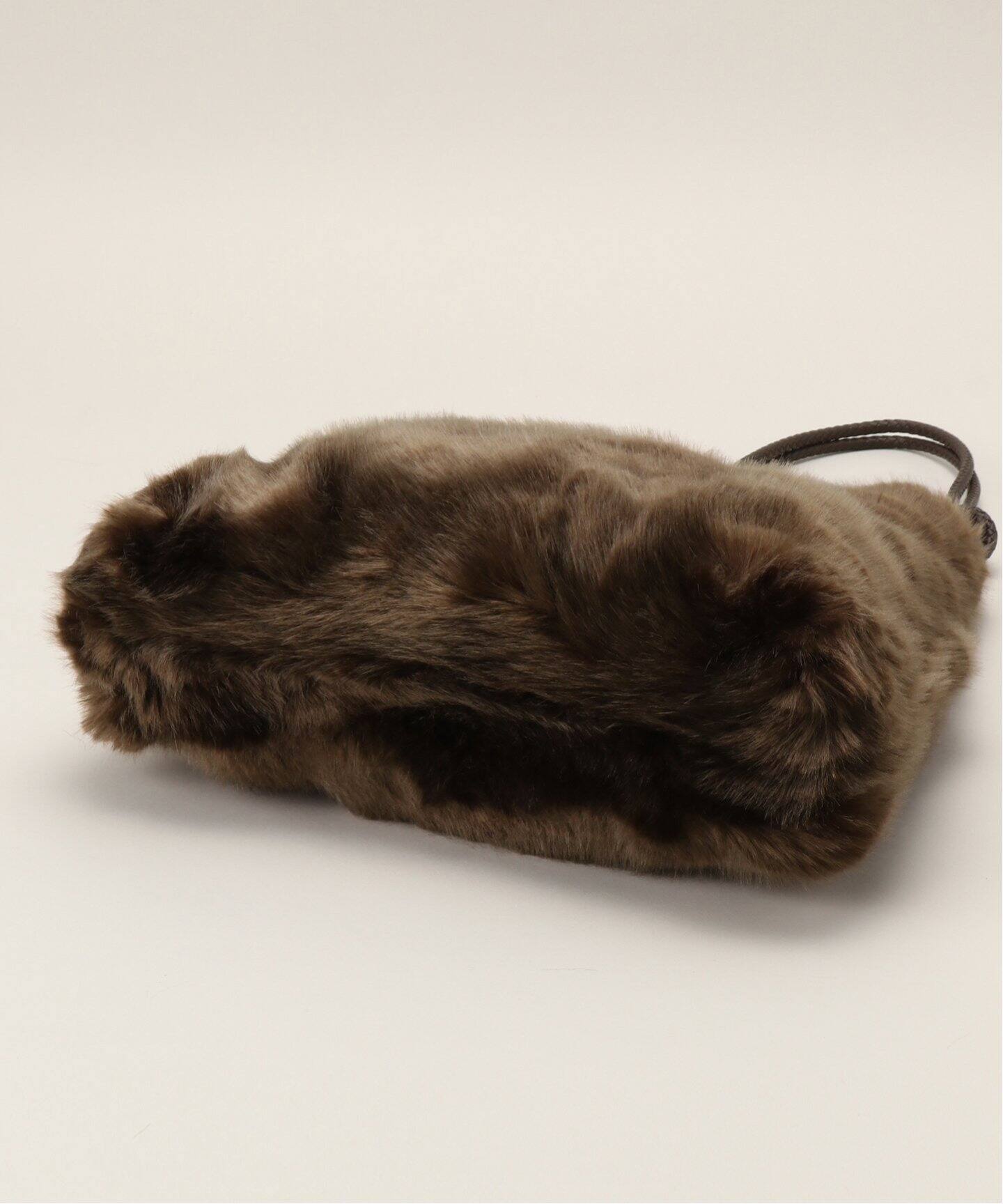 ★L'Appartement A POINT アーポワン ダークブラウン バック A POINT/アーポワン】 MARRON FAKE FUR BAG（ショルダーバッグ