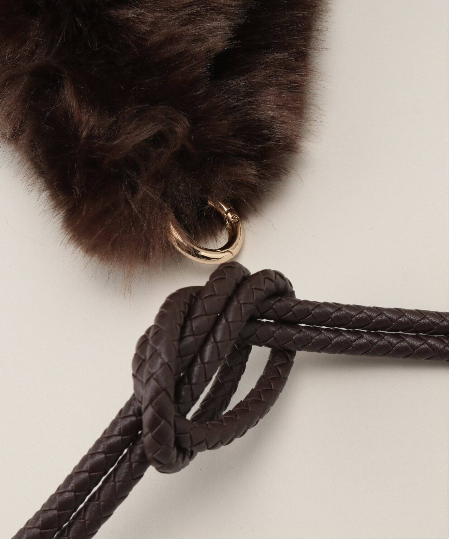 A POINT/アーポワン】 MARRON FAKE FUR BAG（ショルダーバッグ