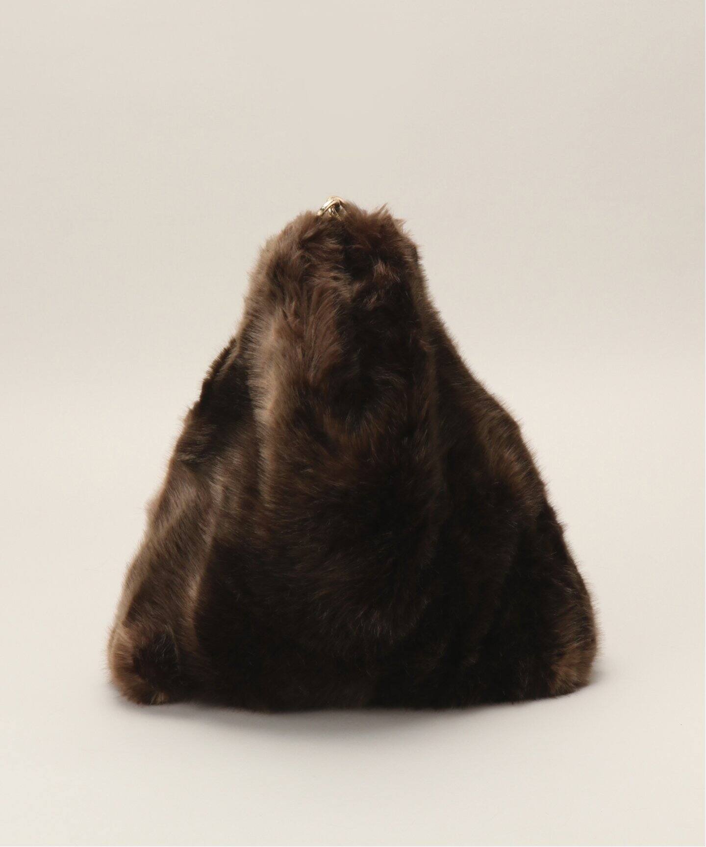 ★L'Appartement A POINT アーポワン ダークブラウン バック A POINT/アーポワン】 MARRON FAKE FUR BAG（ショルダーバッグ