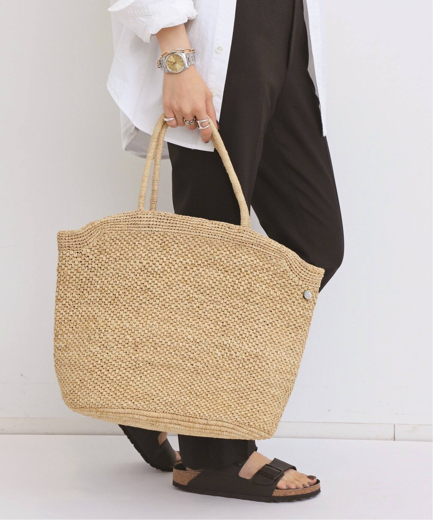 MERCIEL/メルシエール】 LOUISE SAC（かごバッグ）｜L 