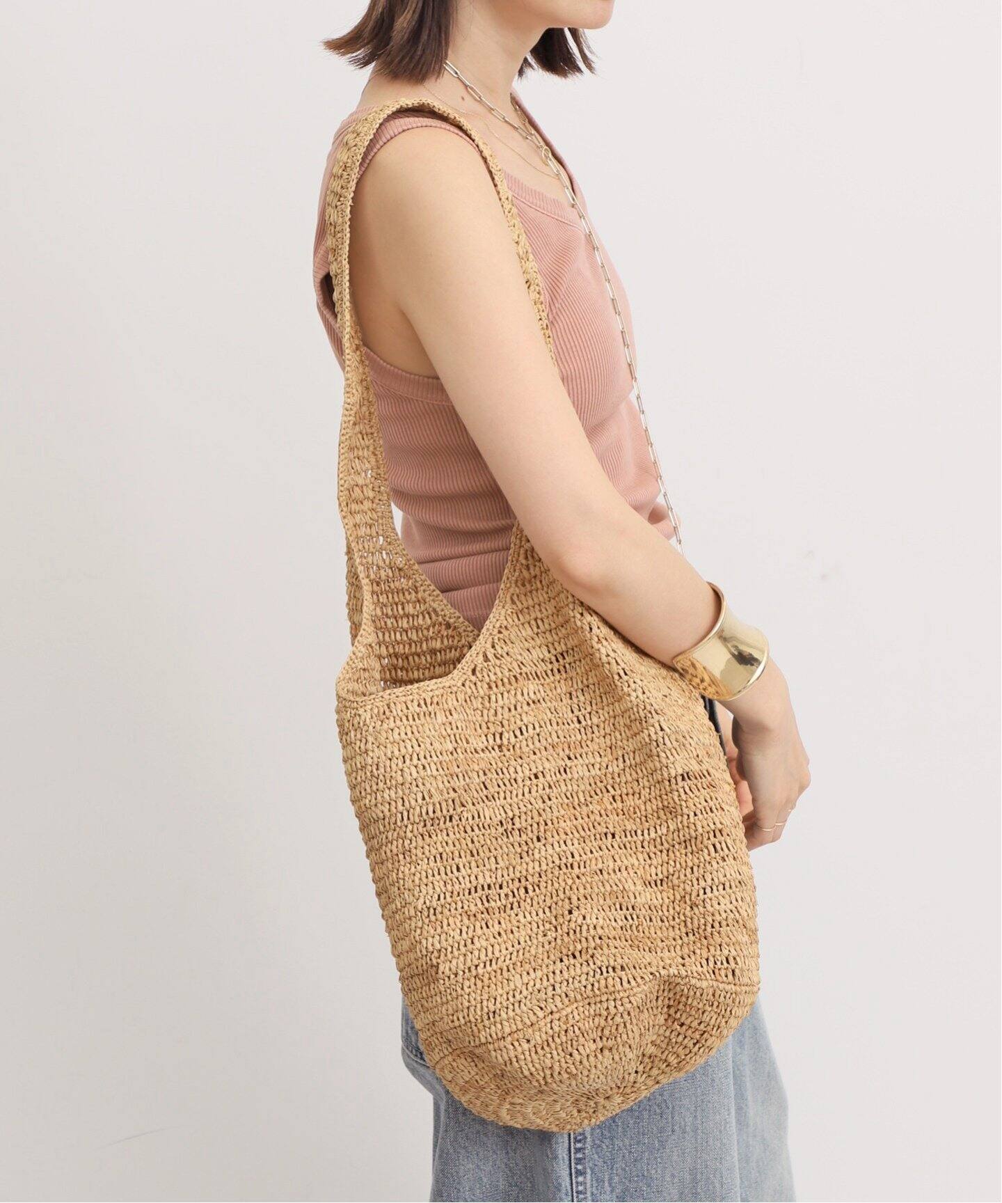 SUN AND GREEN/サンアンドグリーン】 BAG SMALL（かごバッグ）｜L  