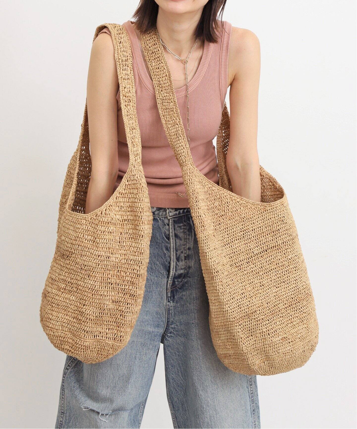 SUN AND GREEN/サンアンドグリーン】 BAG SMALL（かごバッグ）｜L 