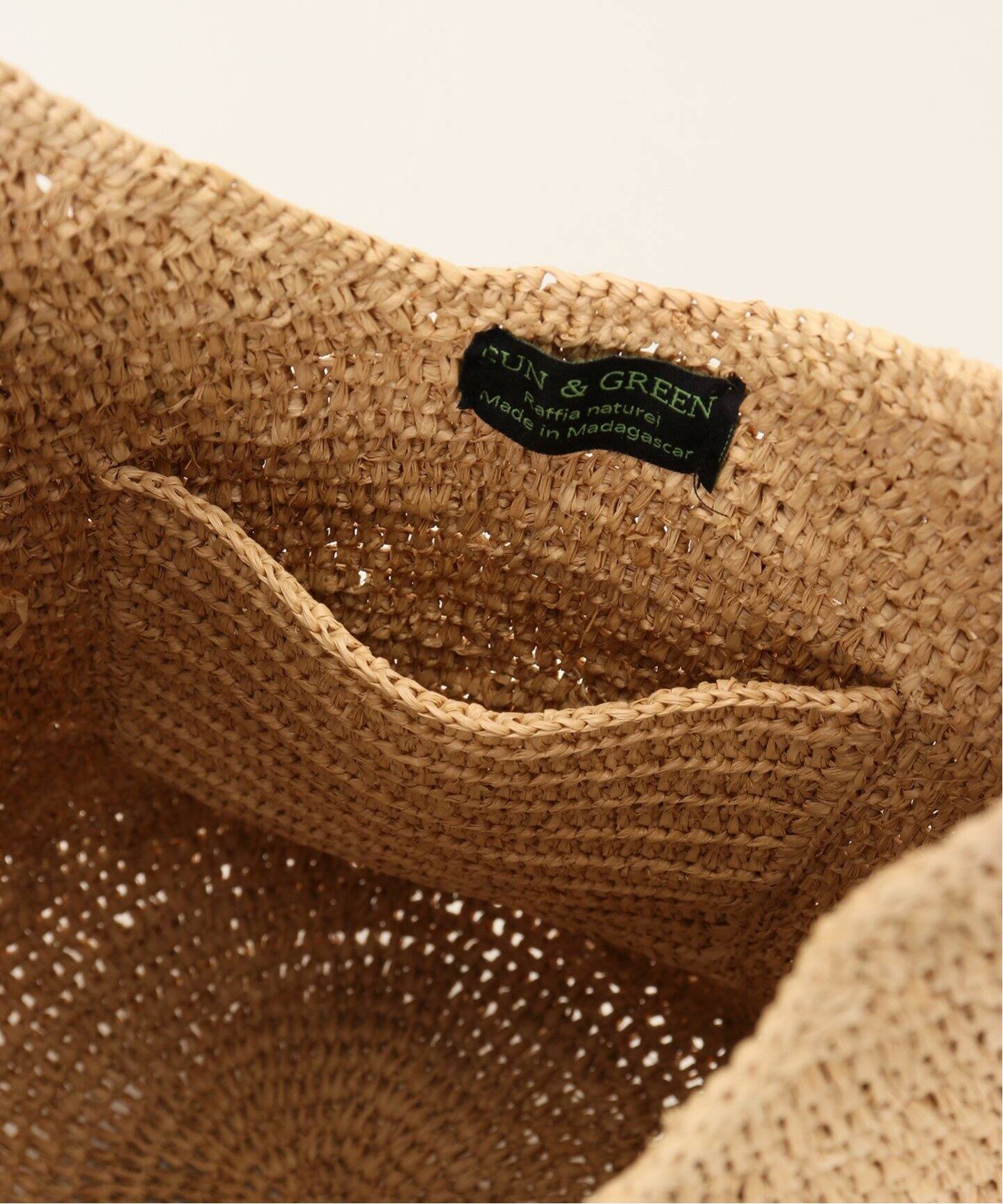 SUN AND GREEN/サンアンドグリーン】 BAG SMALL（かごバッグ）｜L 