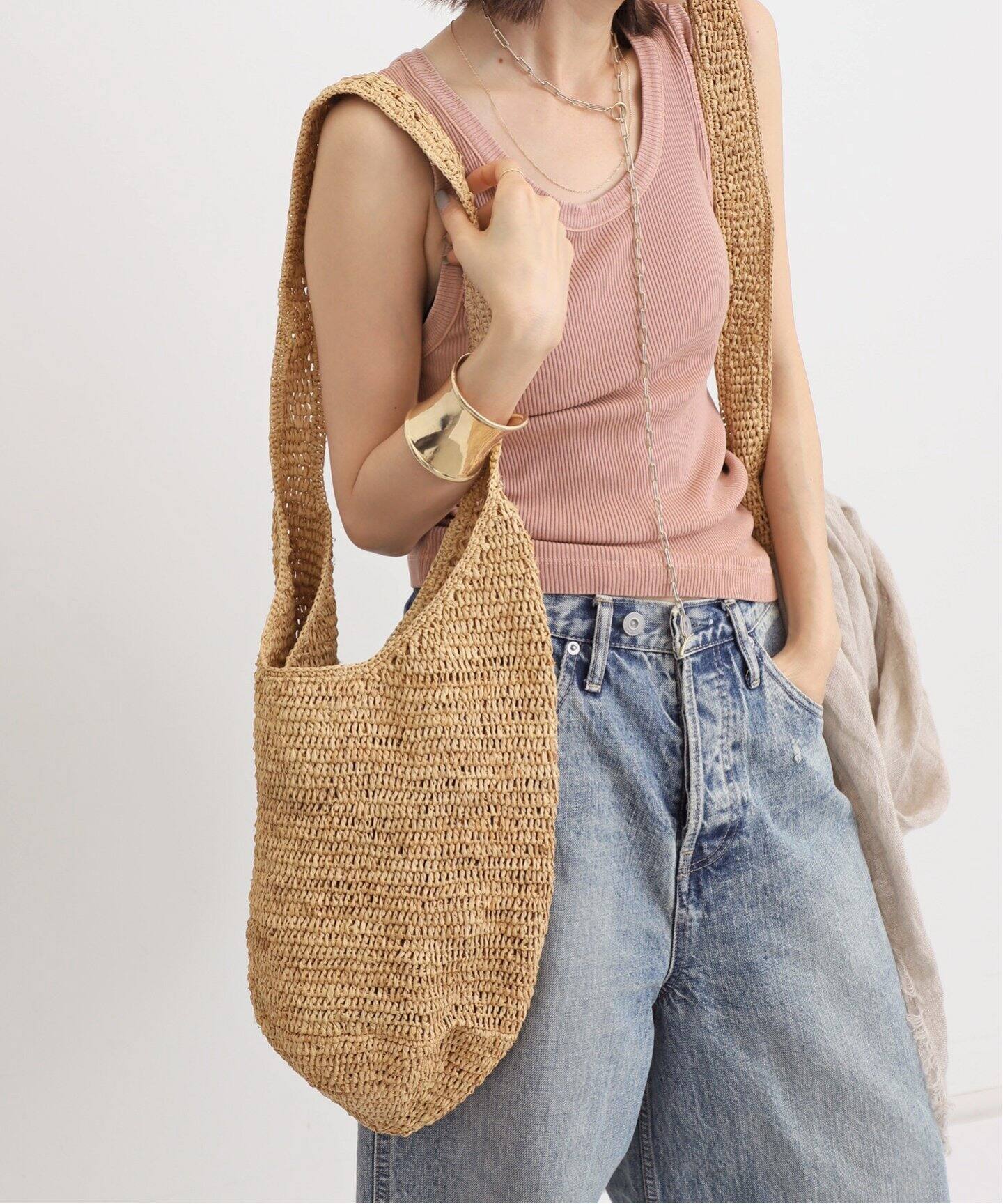 SUN AND GREEN/サンアンドグリーン】 BAG SMALL（かごバッグ  