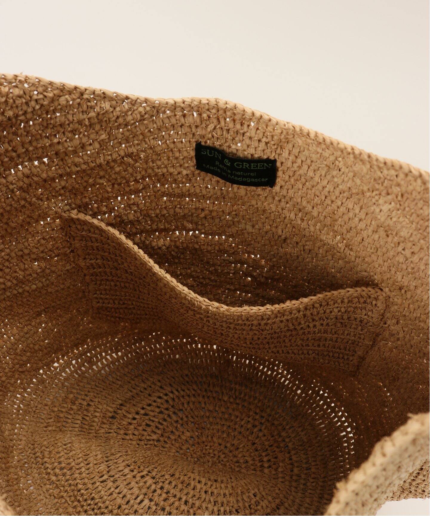 SUN AND GREEN/サンアンドグリーン】 BAG MEDIUM（かごバッグ）｜L  