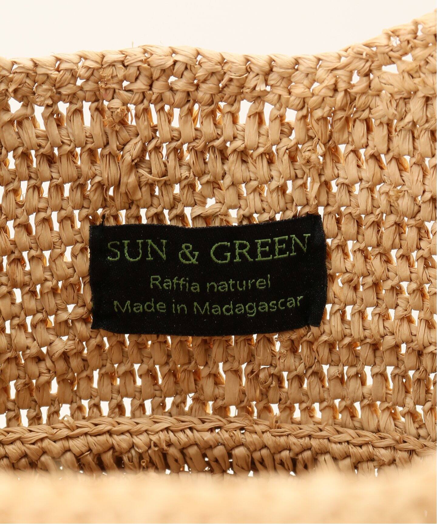 SUN AND GREEN/サンアンドグリーン】 BAG MEDIUM（かごバッグ）｜L  