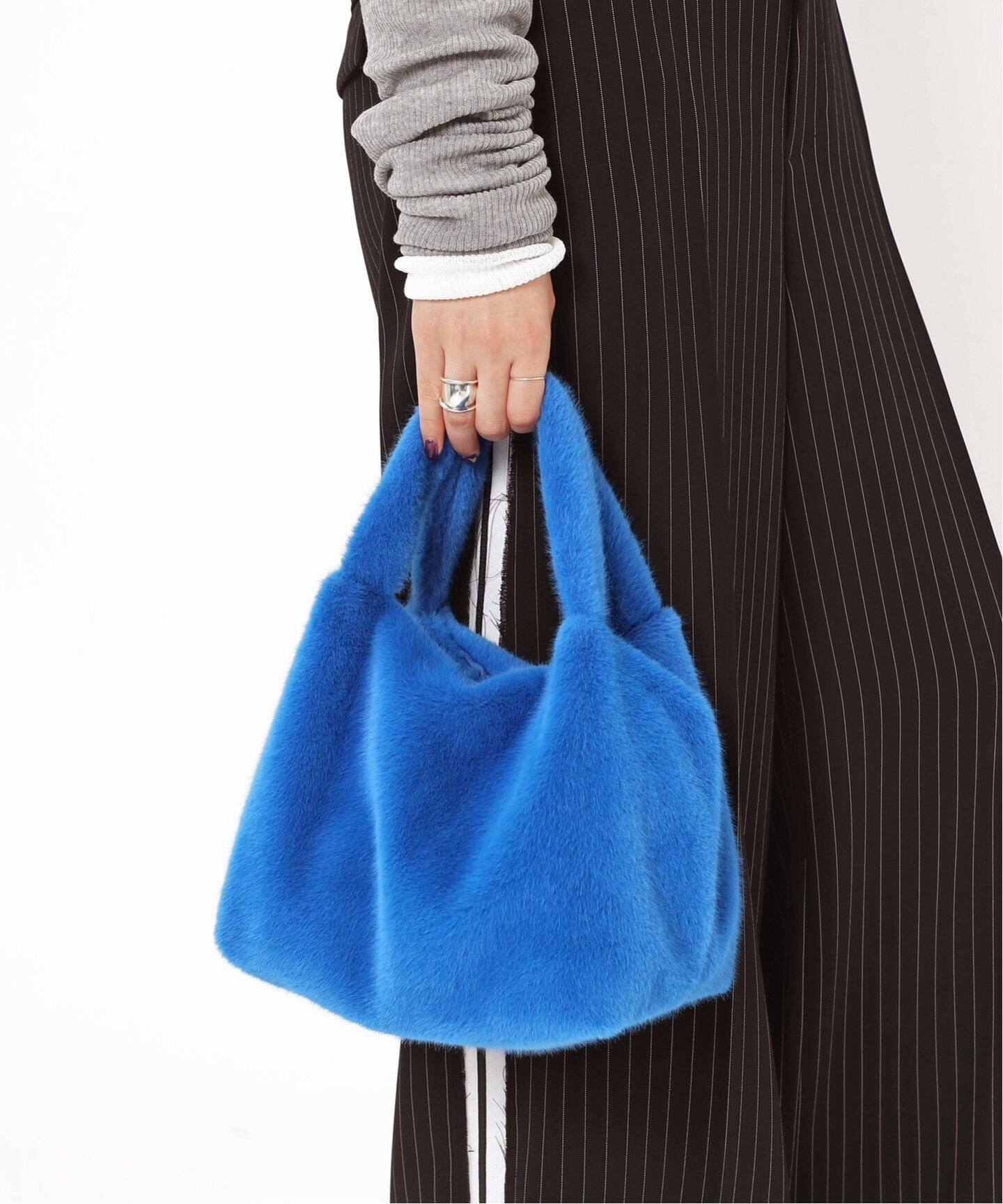 VINCENT PRADIER /ヴァンサンプラディエ】フェイクファーバッグ  