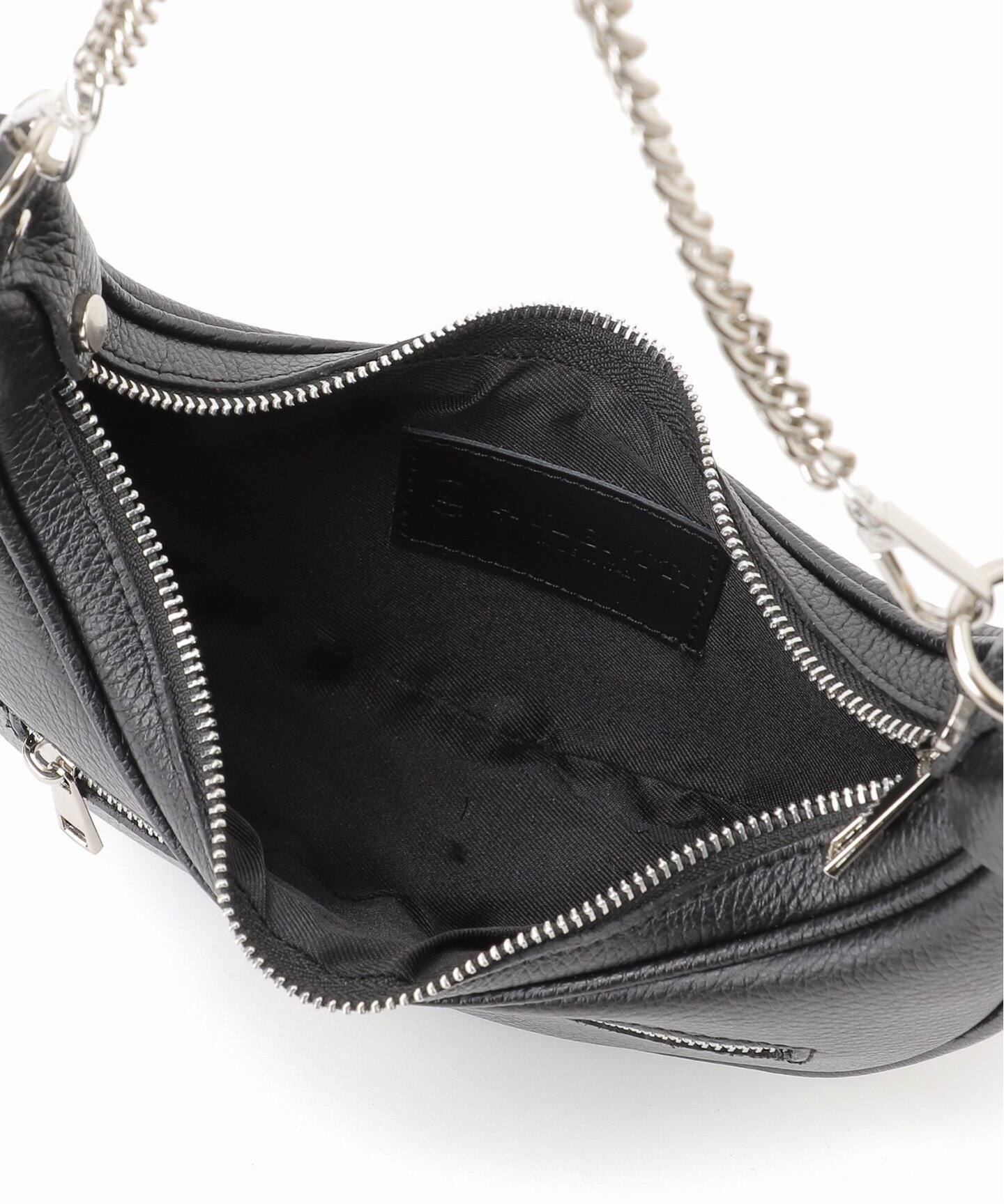 AULENTTI/オウレンティ】チェーンハーフムーンバッグ（ショルダー  