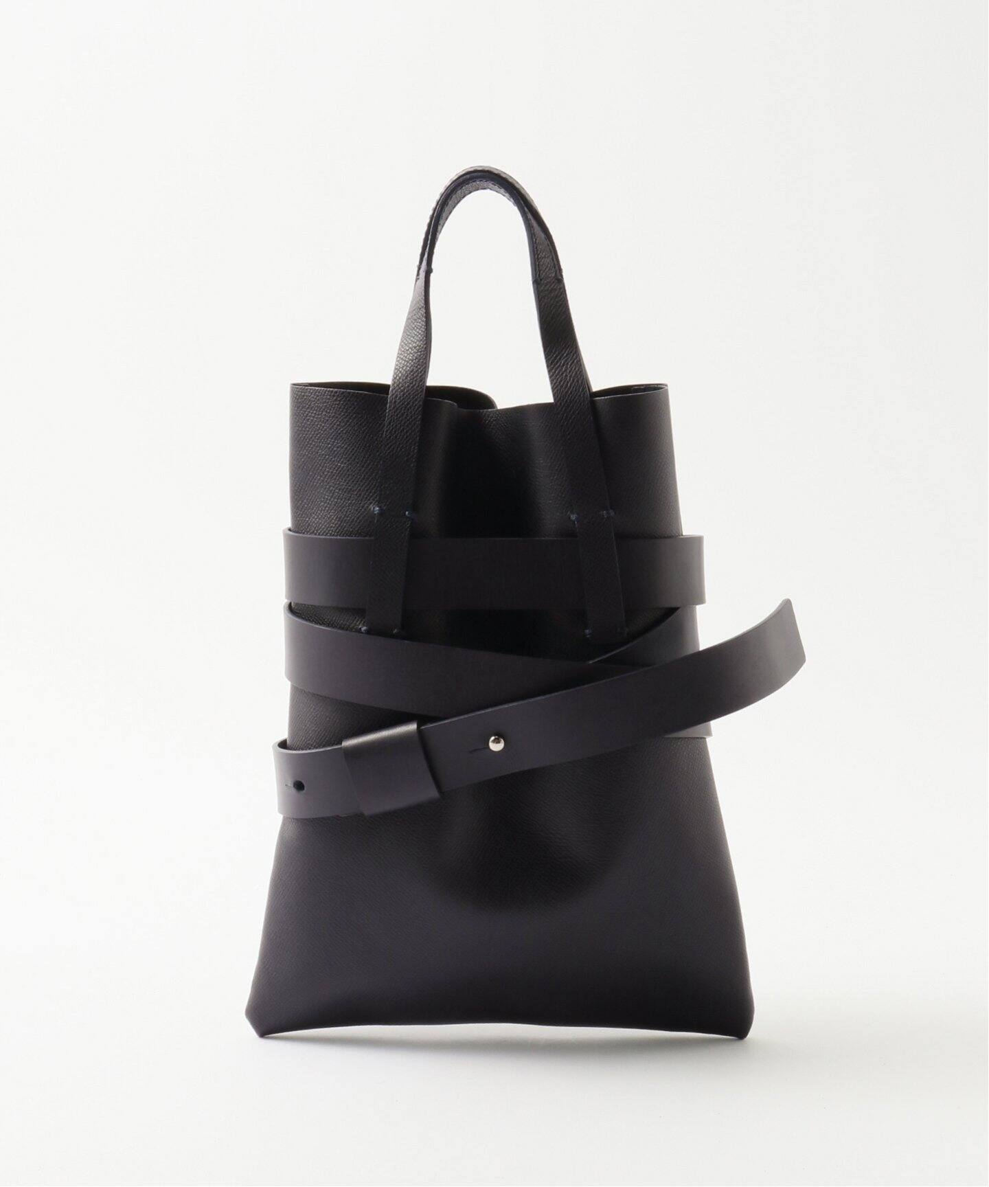 POSTELEGANT / ポステレガント Cow Leather Belted Bag SA NO0126 