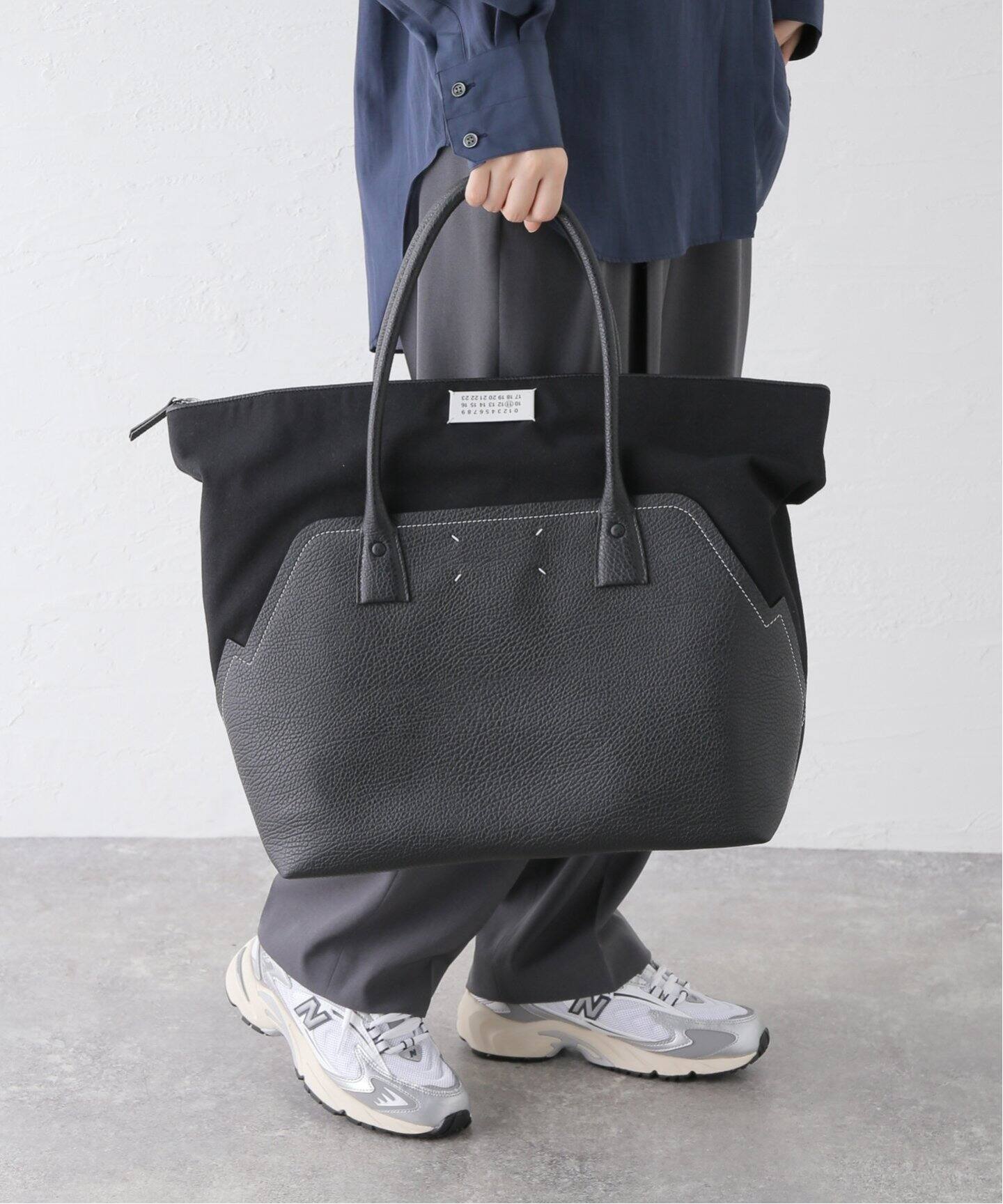 メゾンマルジェラ 危惧さ AZUMA BAG アズマ トートバッグ ブラック BIG