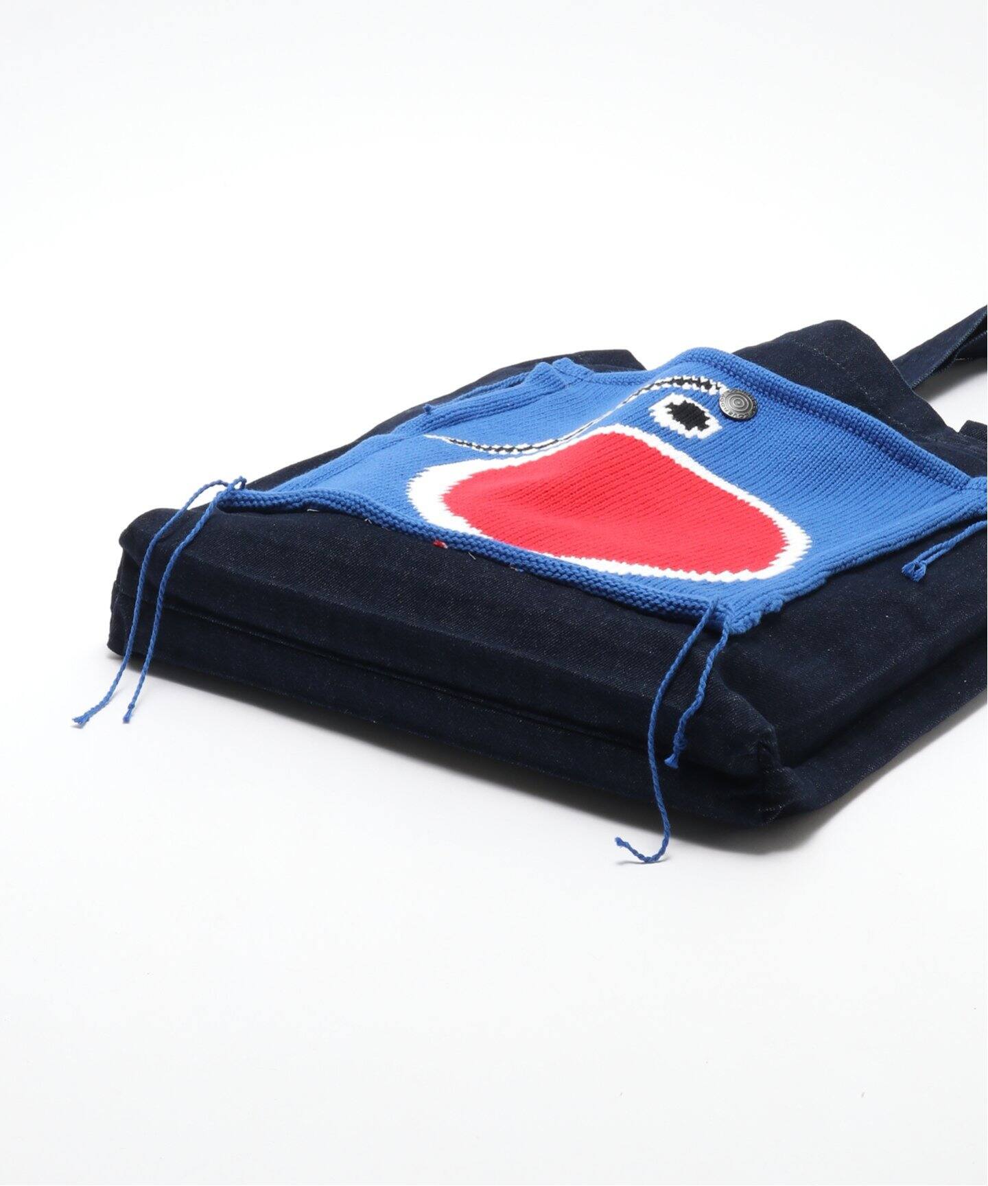 Charles Jeffrey LOVERBOY】TOTE BAG WITH KNIT PATCH（トートバッグ 