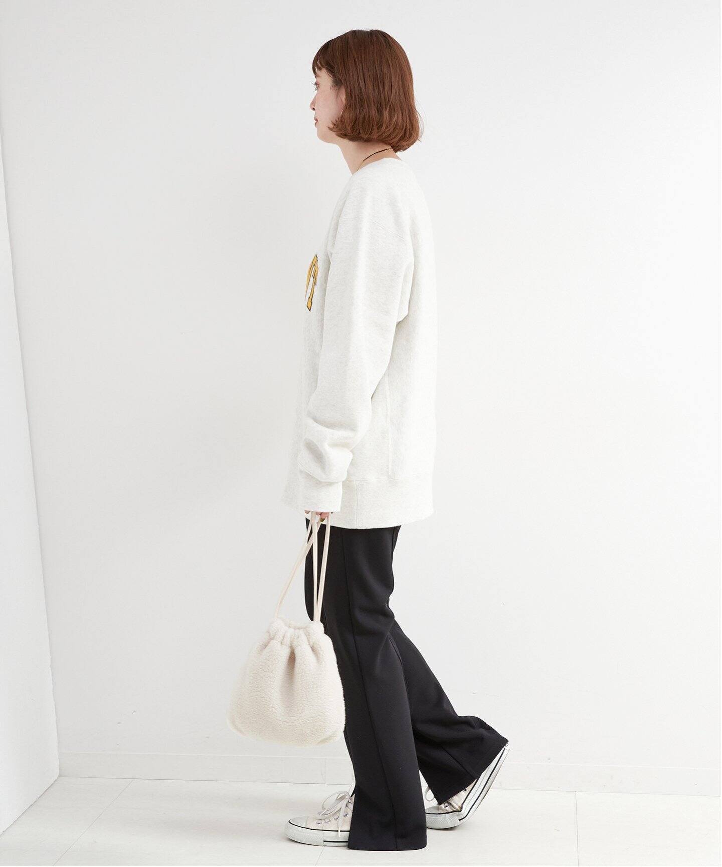 ボア巾着バッグ（ショルダーバッグ）｜B.C STOCK（ベーセーストック