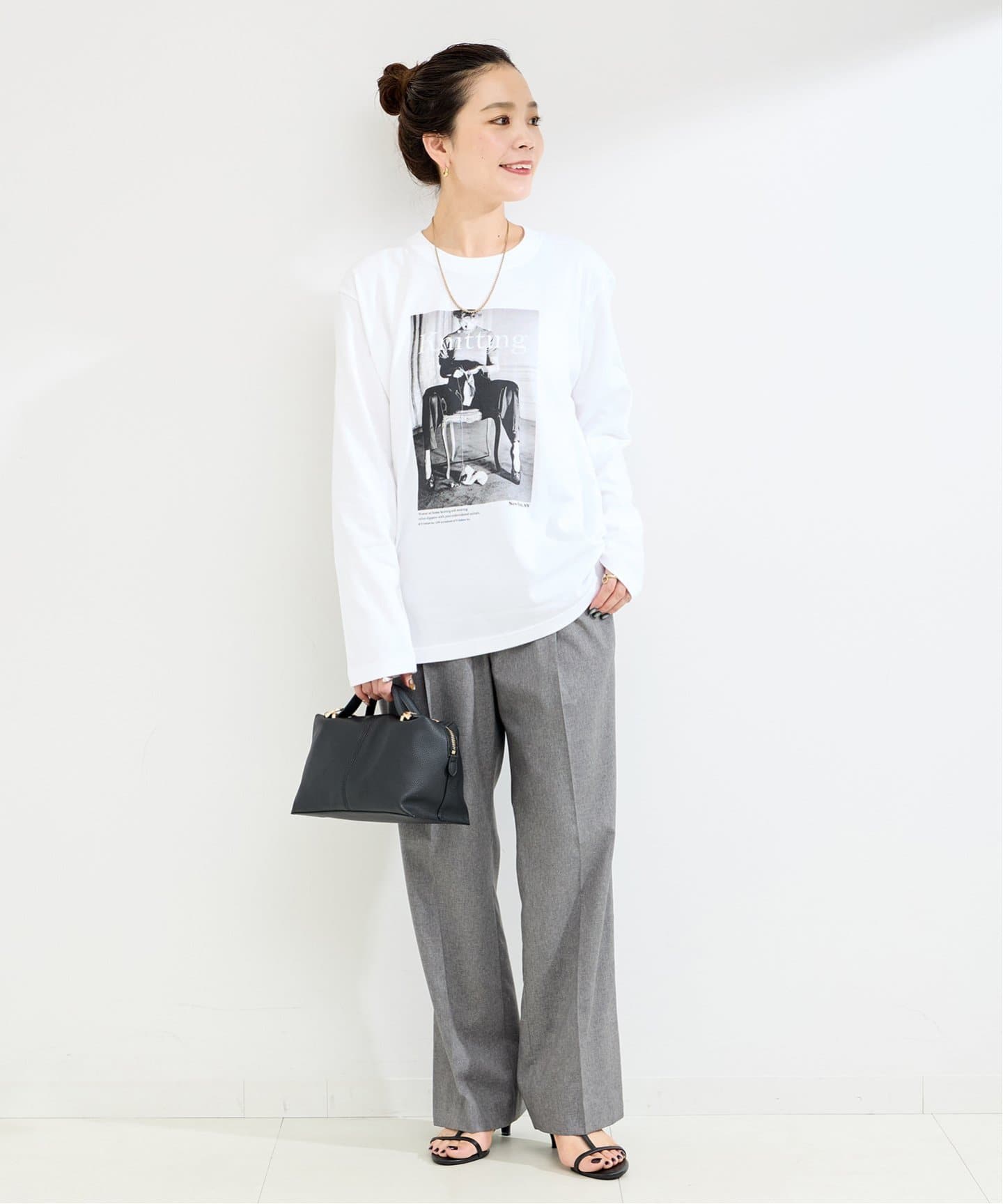 ミケ　ボストンショルダーバッグ（M） MIAN/ミアン ボストンバッグ（ショルダーバッグ）｜B.C STOCK