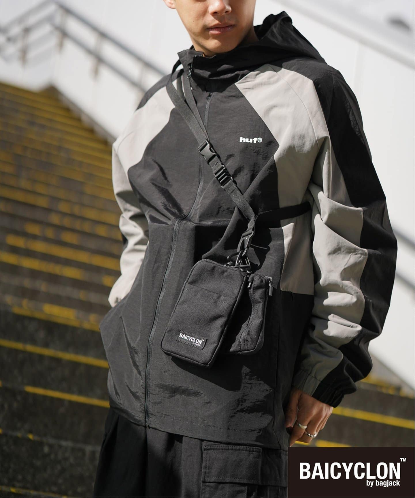 BAICYCLON by bagjack - combo shoulder-black- 23aw | asterisk