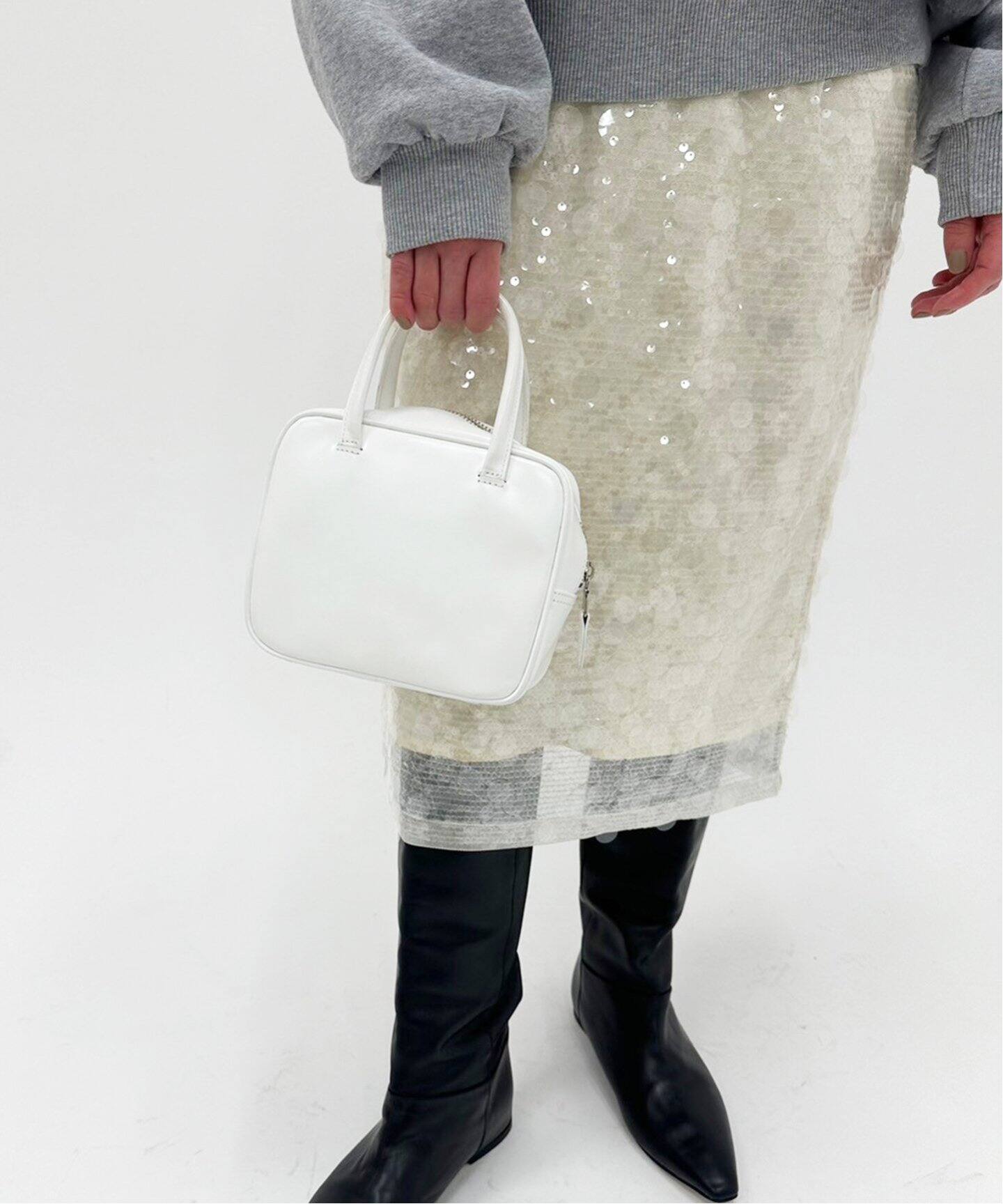 abcホワイトミニレザーBAG（ハンドバッグ）｜EDIT.FOR LULU  