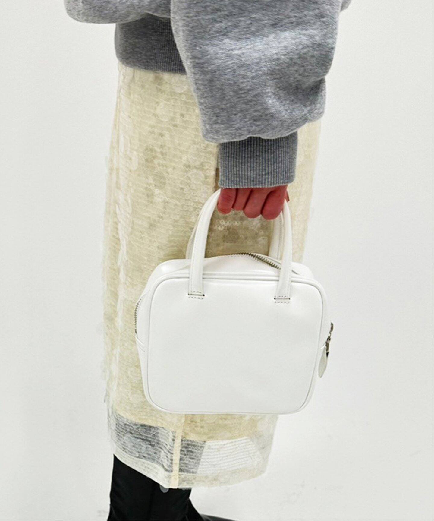 abcホワイトミニレザーBAG（ハンドバッグ）｜EDIT.FOR LULU  