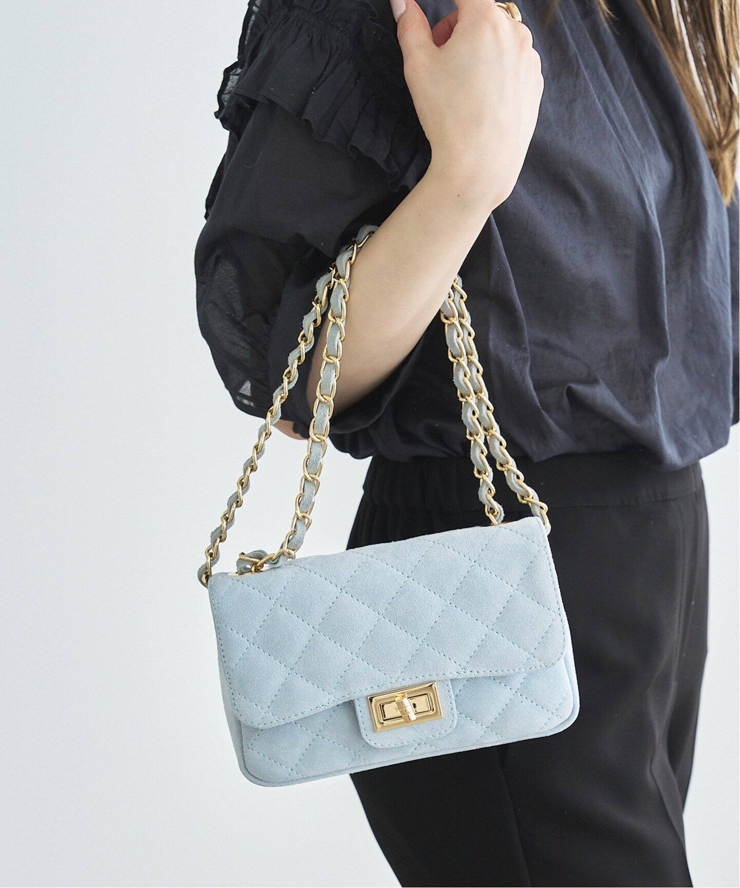 MILOS/ミロス SUEDE CHAINバッグ（ショルダーバッグ）｜LE TALON（ル  