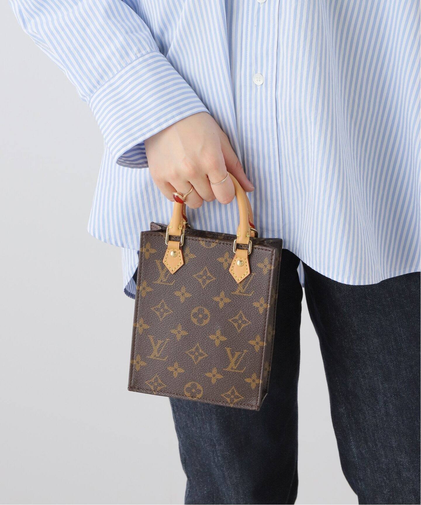 LOUIS VUITTON/ルイ ヴィトン】Petite Sac Plat（ショルダーバッグ 