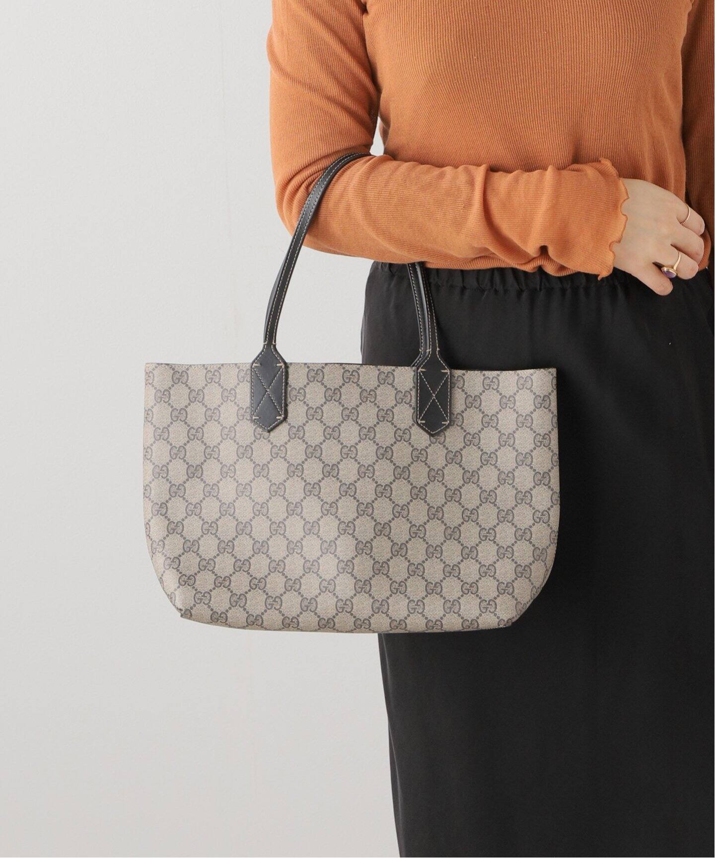 VINTAGE GUCCI/グッチ】GG リバーシブルトートバッグ（トートバッグ  