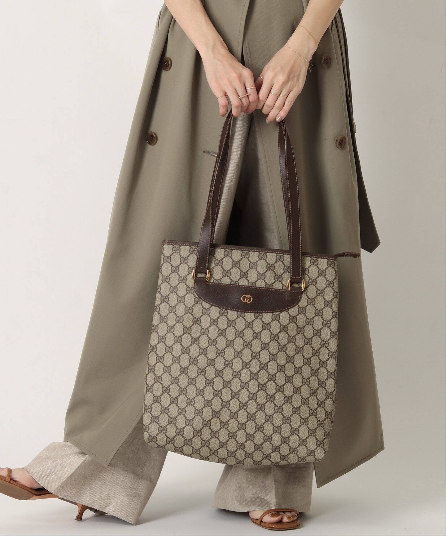 VINTAGE GUCCI/グッチ】GG トートバッグ（トートバッグ）｜DECOUVERTE  