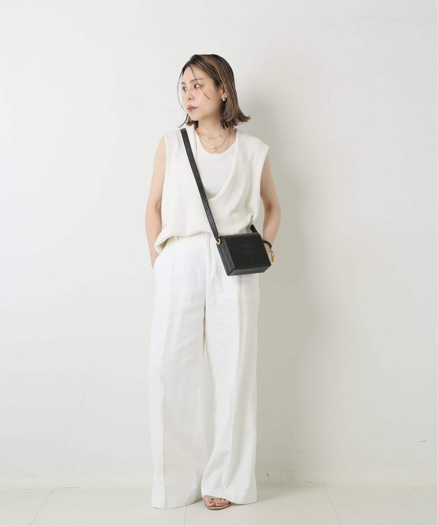 VINTAGE CHANEL/シャネル】V stitch ショルダーバッグ 15（ショルダー