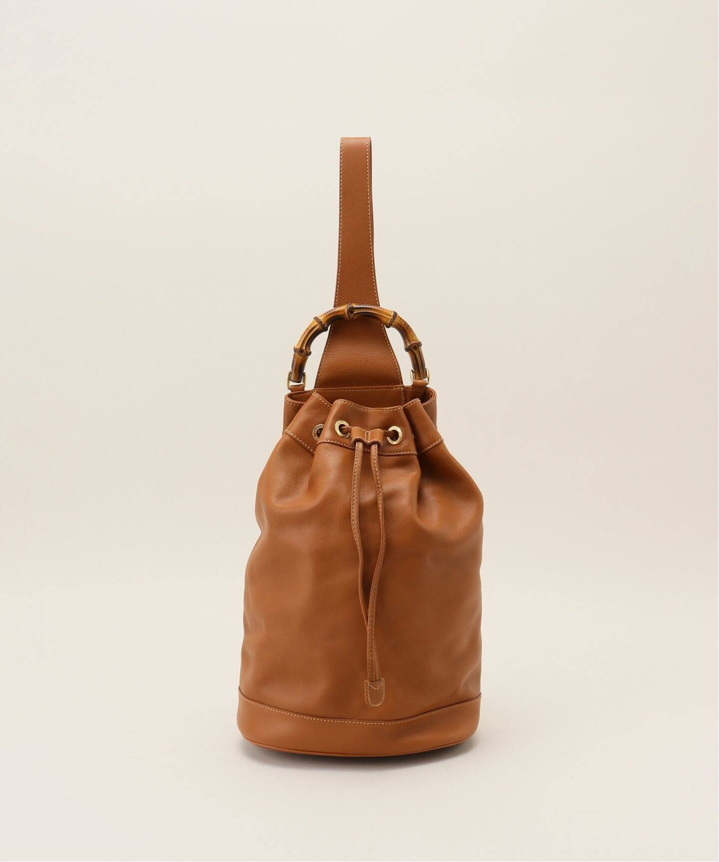 VINTAGE GUCCI/グッチ】Bamboo ワンショルダーバッグ（ショルダー 