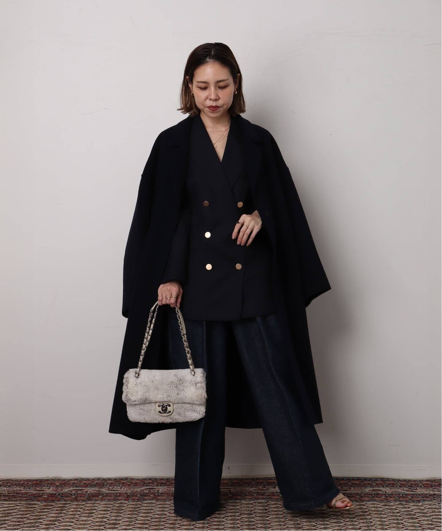 VINTAGE CHANEL/シャネル】チェーンショルダーバッグ 25 fur