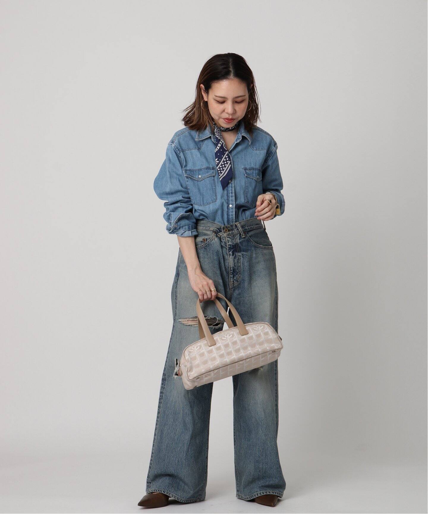 VINTAGE CHANEL/シャネル】New travel line ボストンバッグ（ボストン 