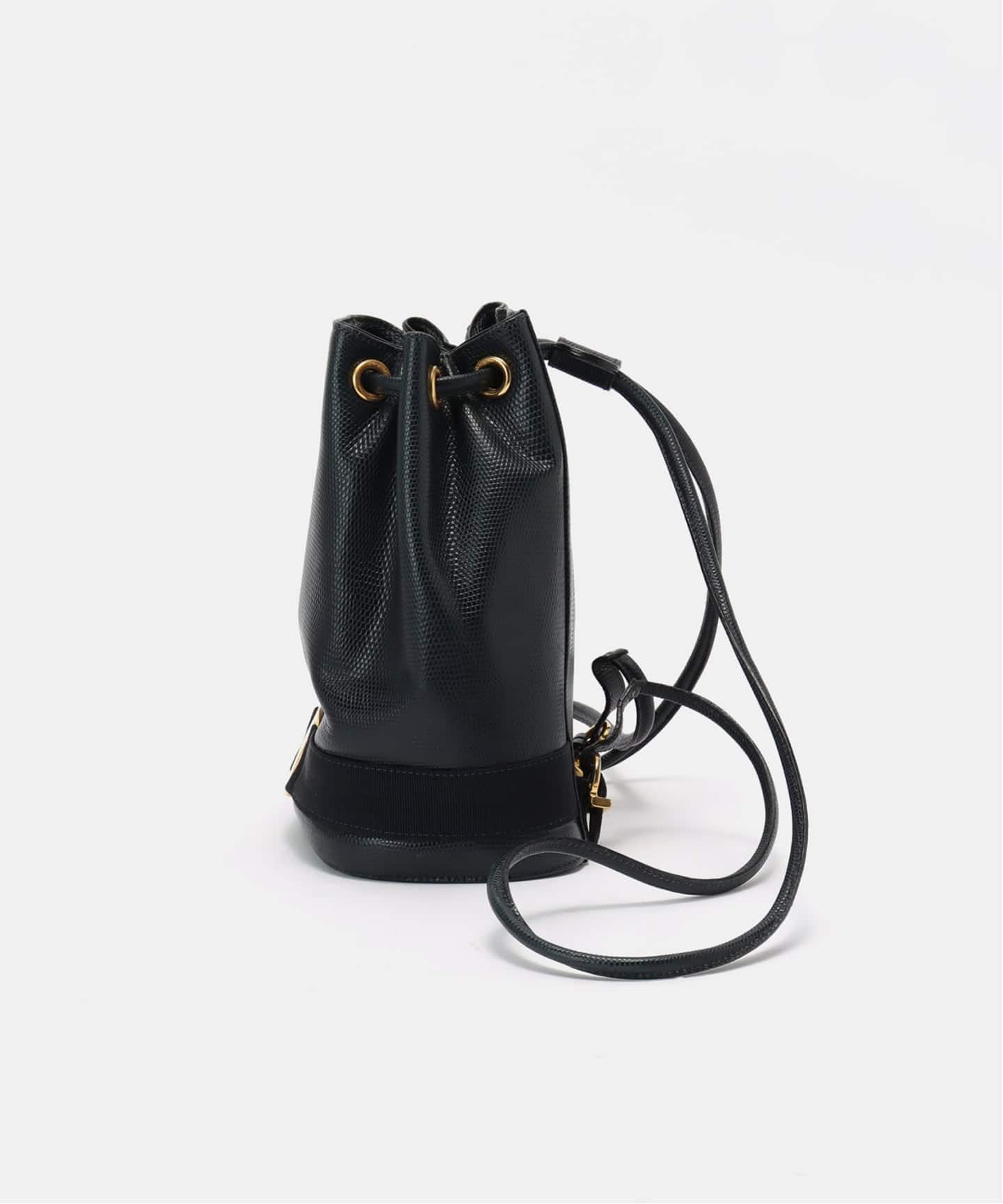 良品 フェラガモ ヴァラ チェーン リュック ヴィンテージ バッグ 黒 ゴールド VINTAGE FERRAGAMO/フェラガモ】 Vara バックパック（バック