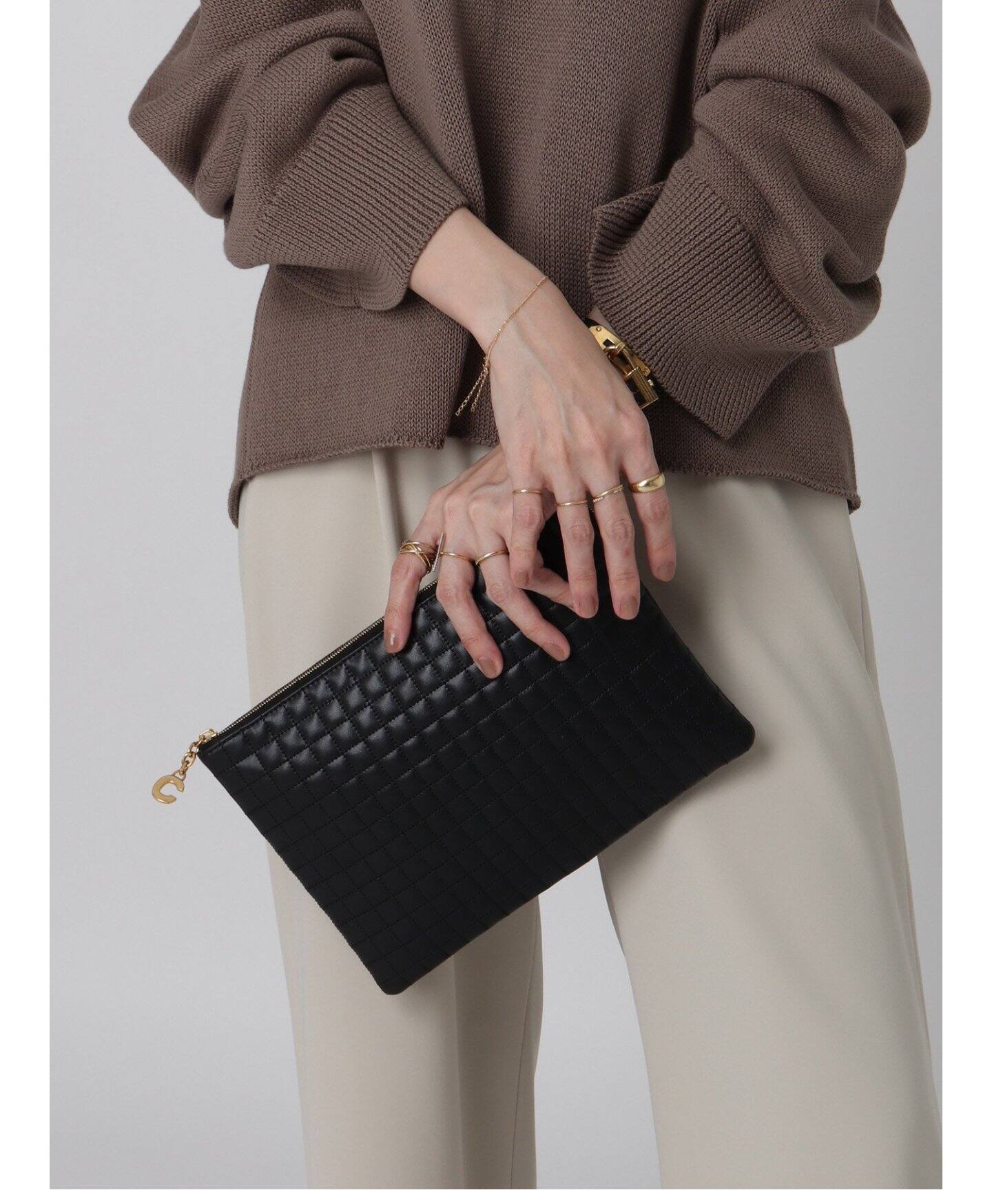 CELINE セリーヌ クラッチバッグ レザー フィービー バイカラー