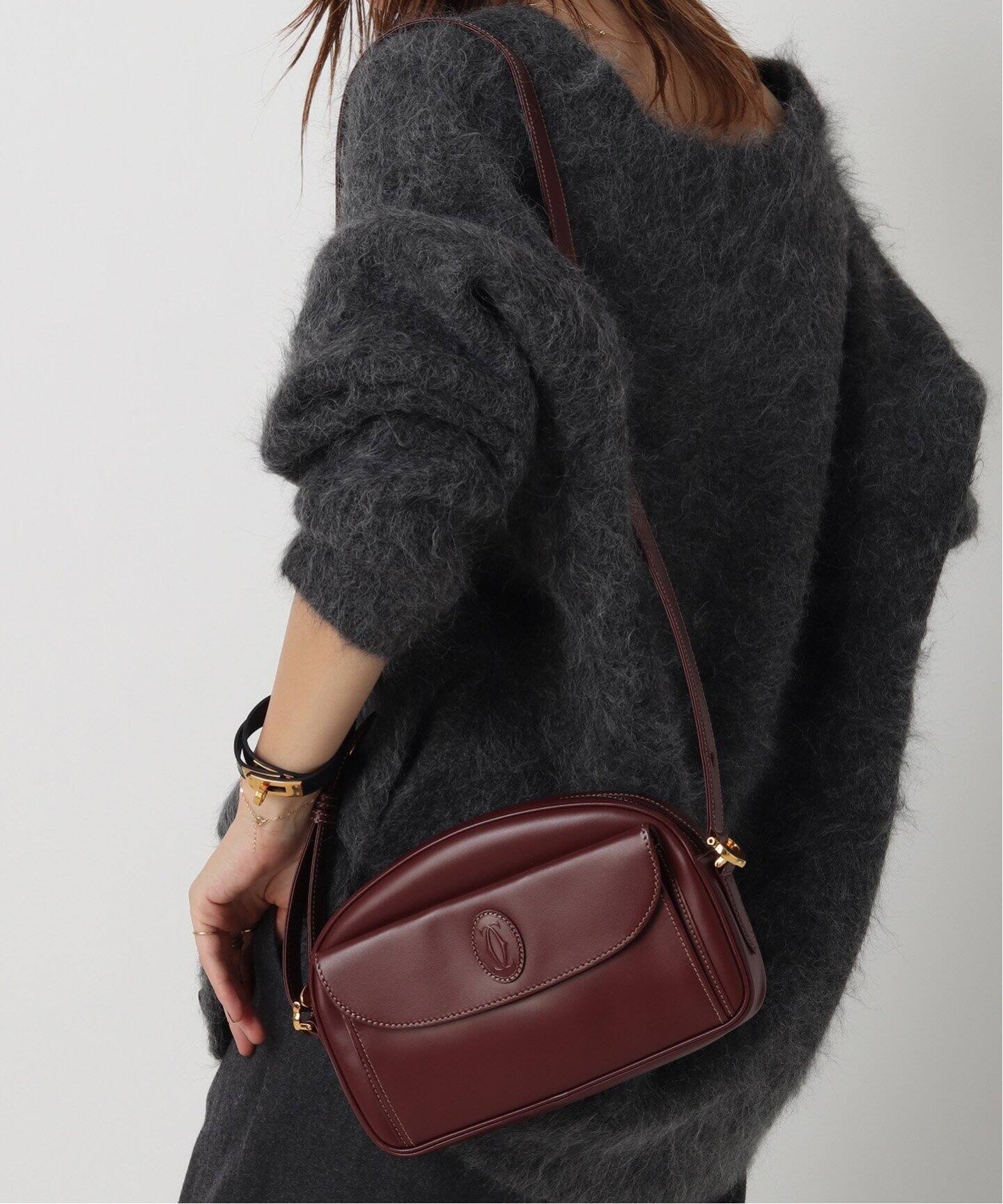 VINTAGE CARTIER/カルティエ】マストライン・ショルダーバッグ  