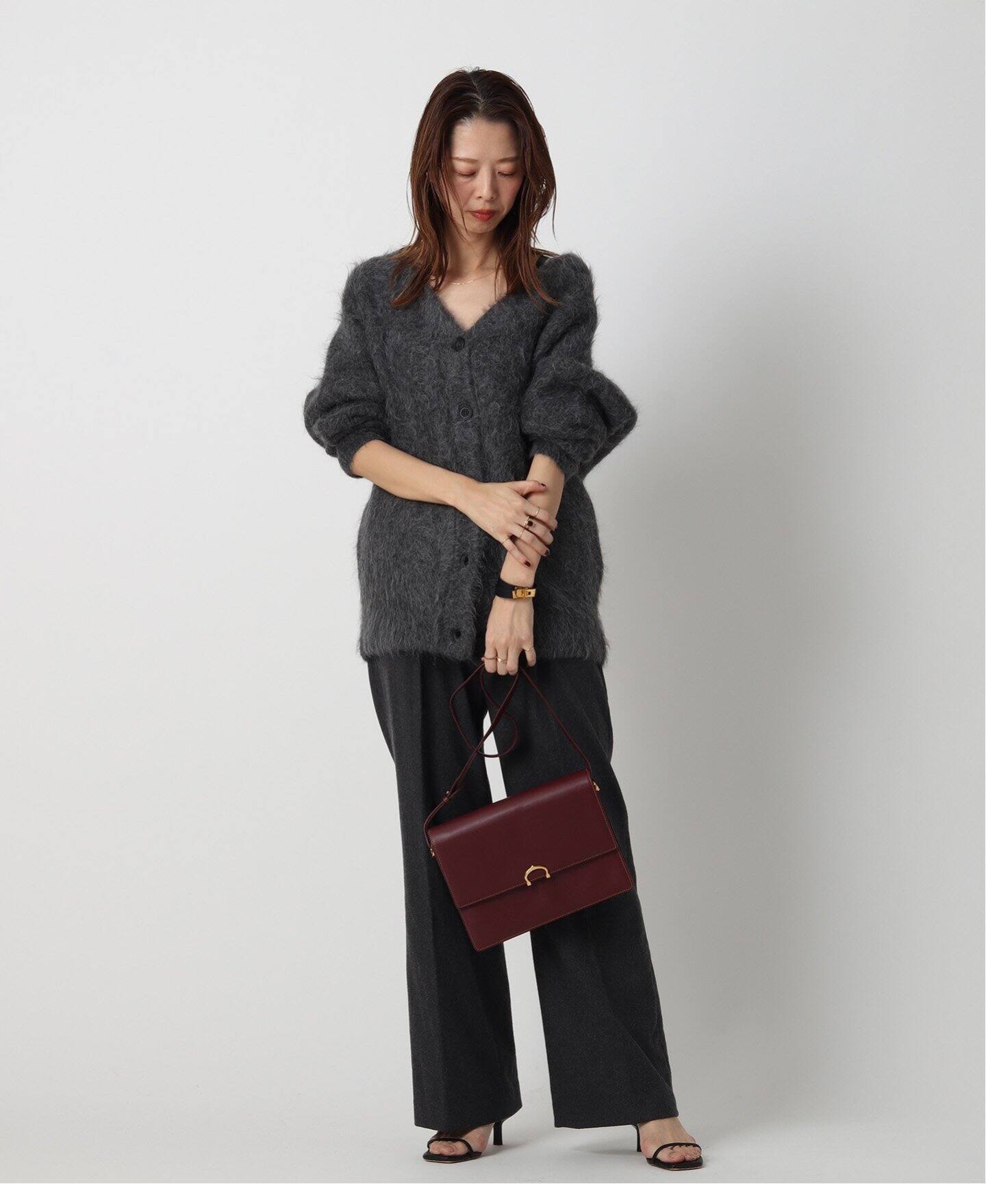 極 美品 保存袋 付き カルティエ マストライン レザー 悲し ショルダー 