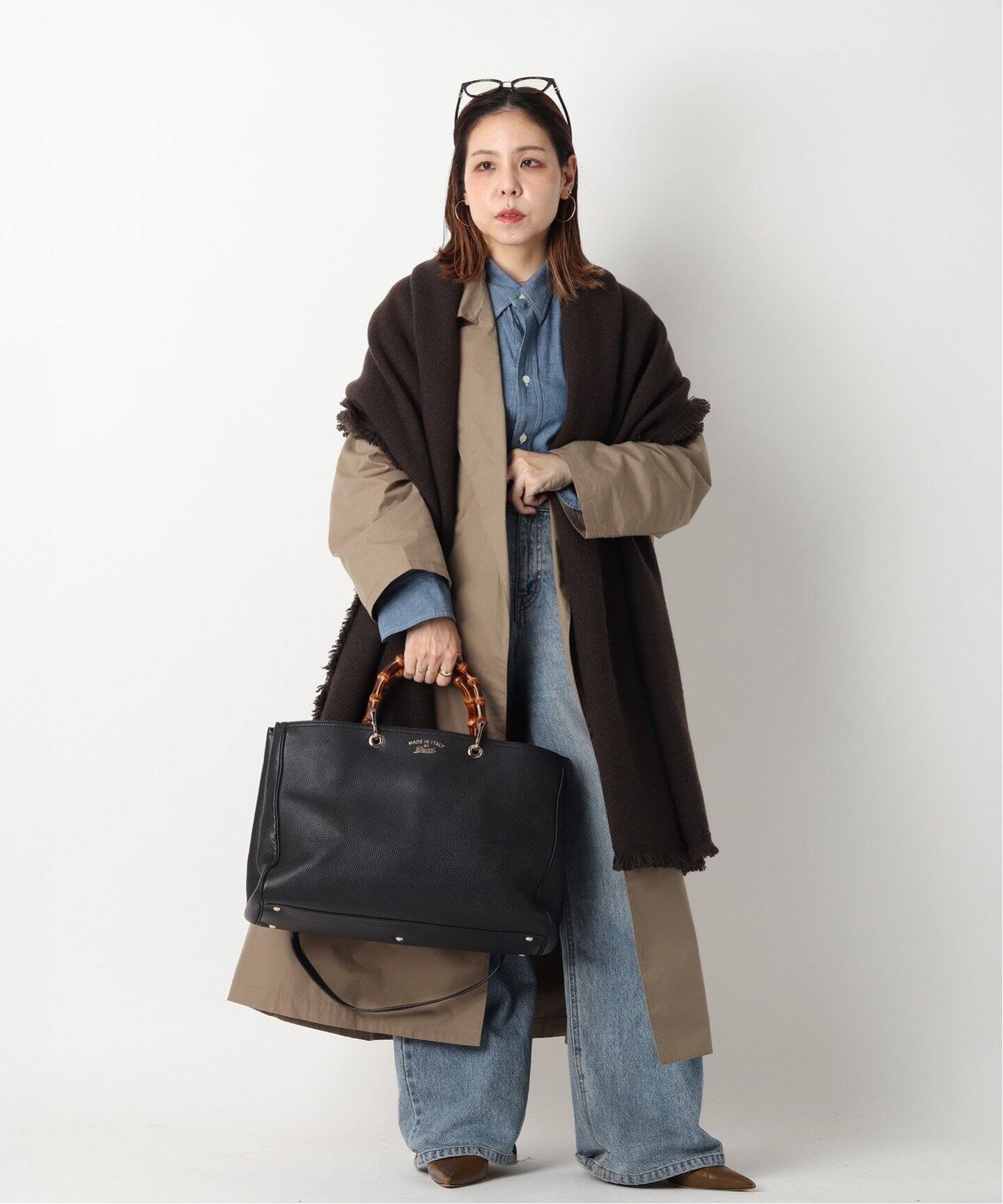 VINTAGE GUCCI/グッチ】Bamboo Shopper 2way（トートバッグ  