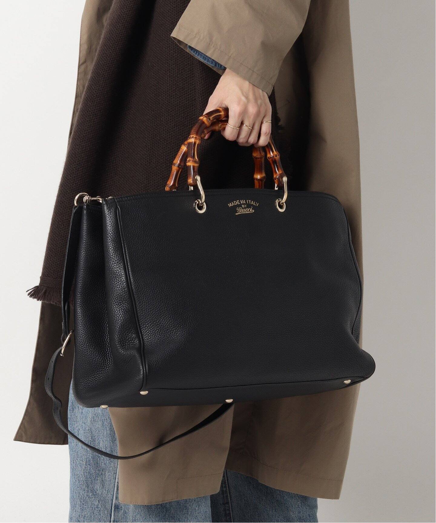 VINTAGE GUCCI/グッチ】Bamboo Shopper 2way（トートバッグ  