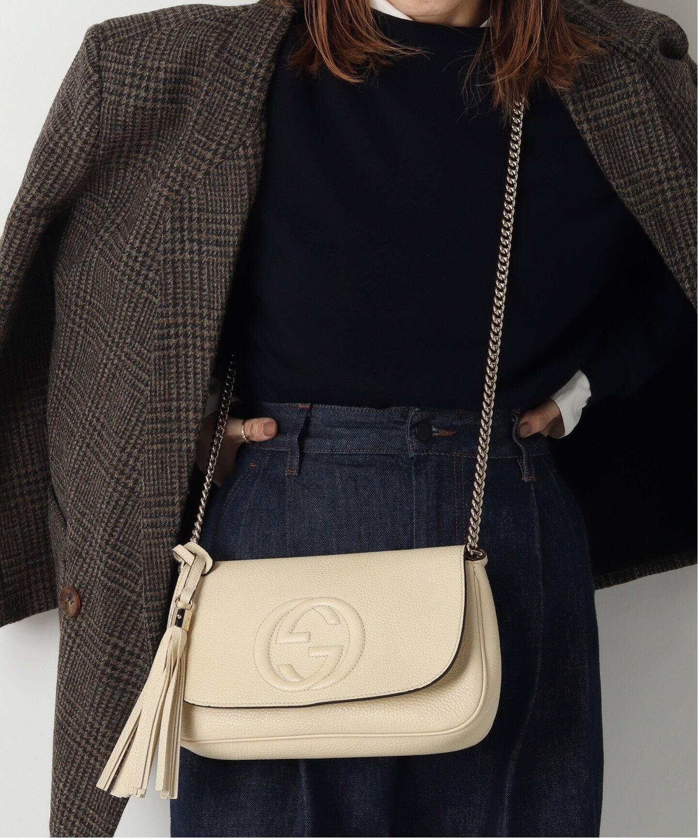 VINTAGE GUCCI/グッチ】Soho チェーンショルダーバッグ（ショルダー 