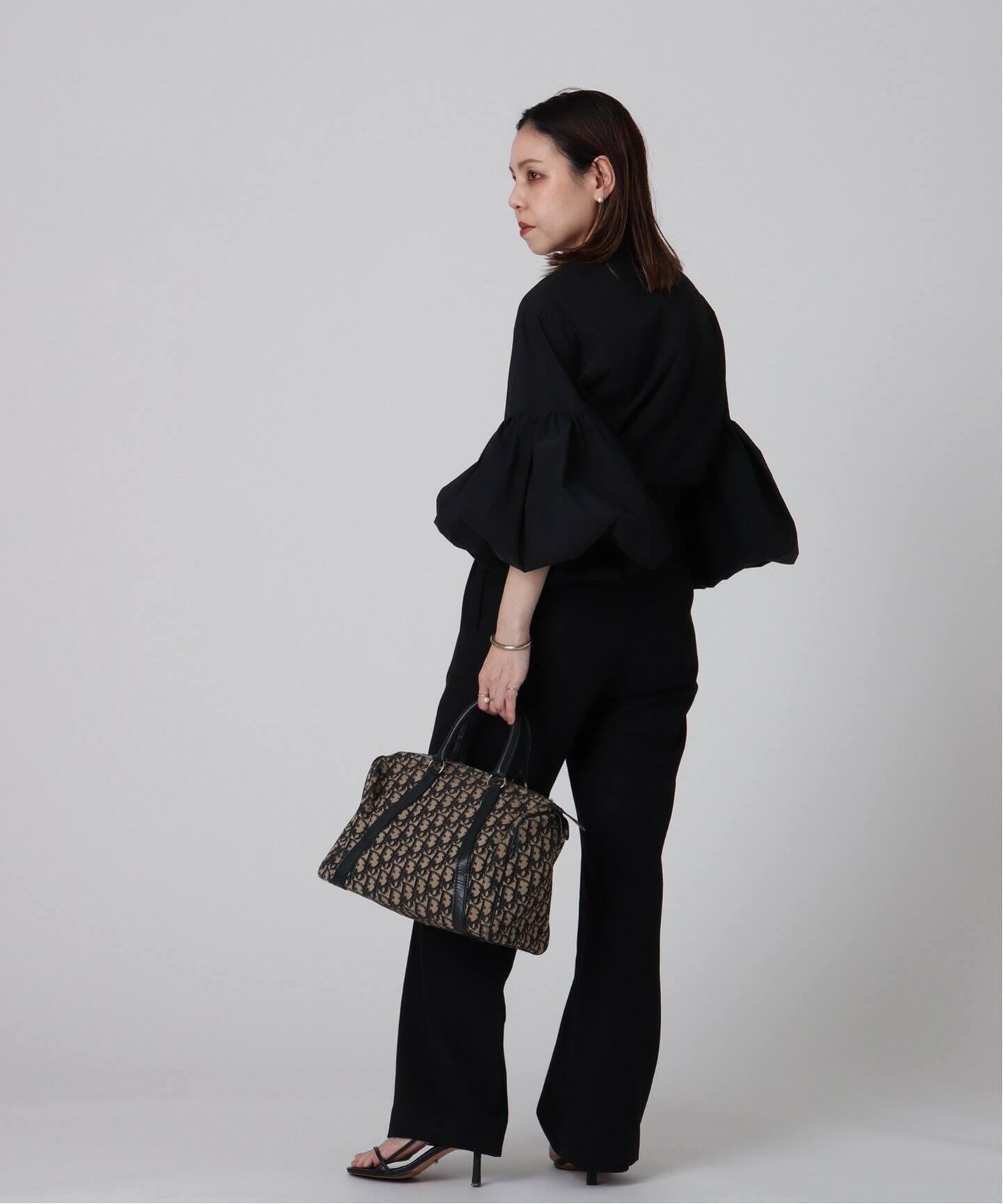 本物美品□ディオール□トロッター/ブラック/ボストンバッグ