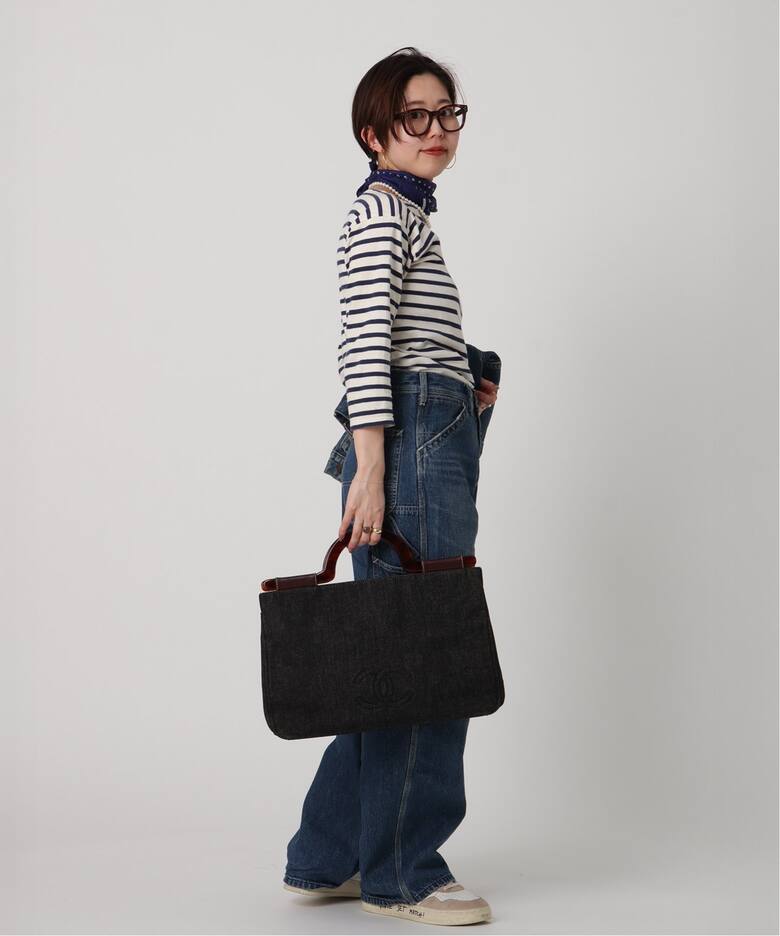 VINTAGE CHANEL/シャネル】デニム トートバッグ（トートバッグ 