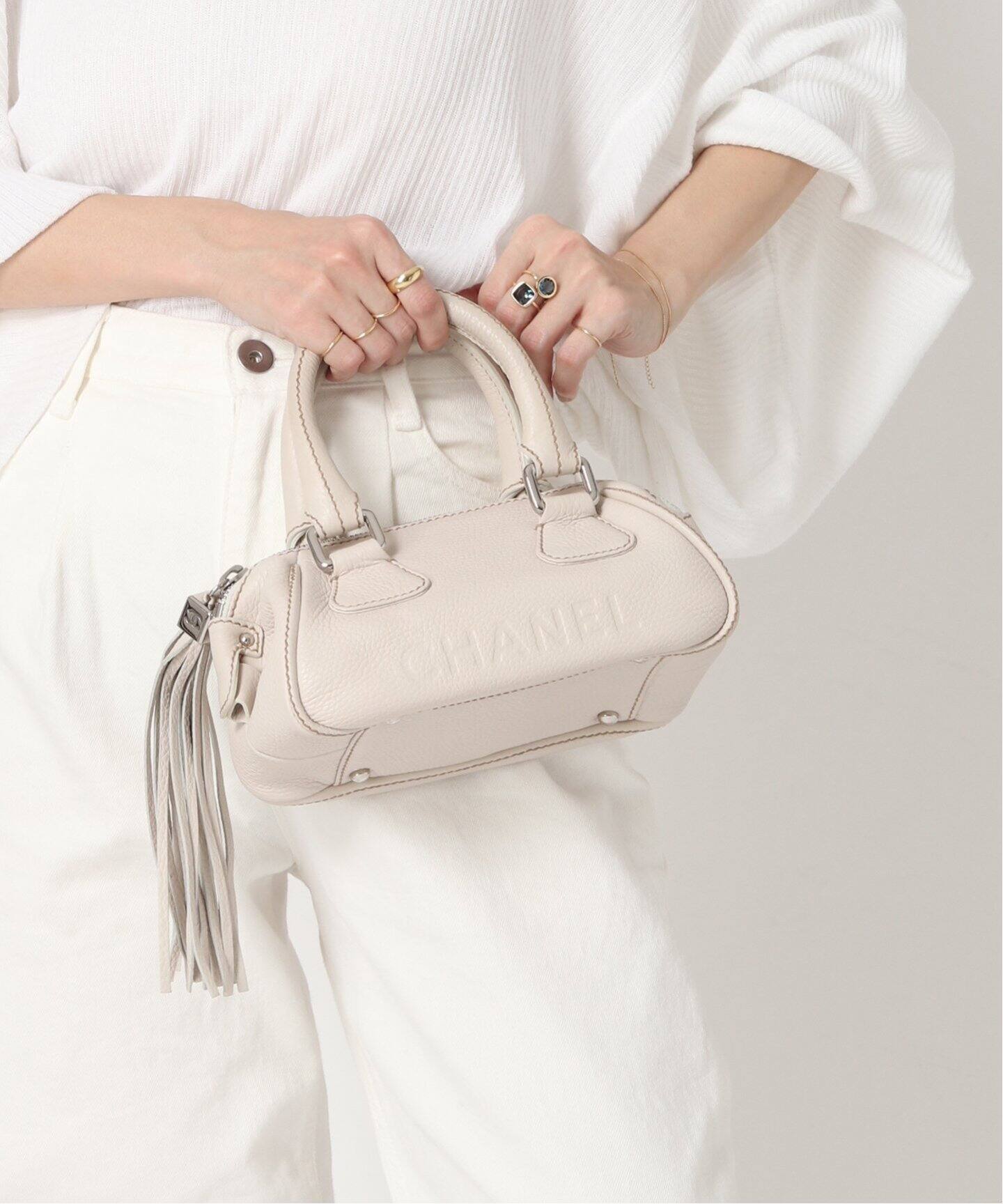 VINTAGE CHANEL/シャネル】 タッセル ミニボストンバッグ（ボストン 