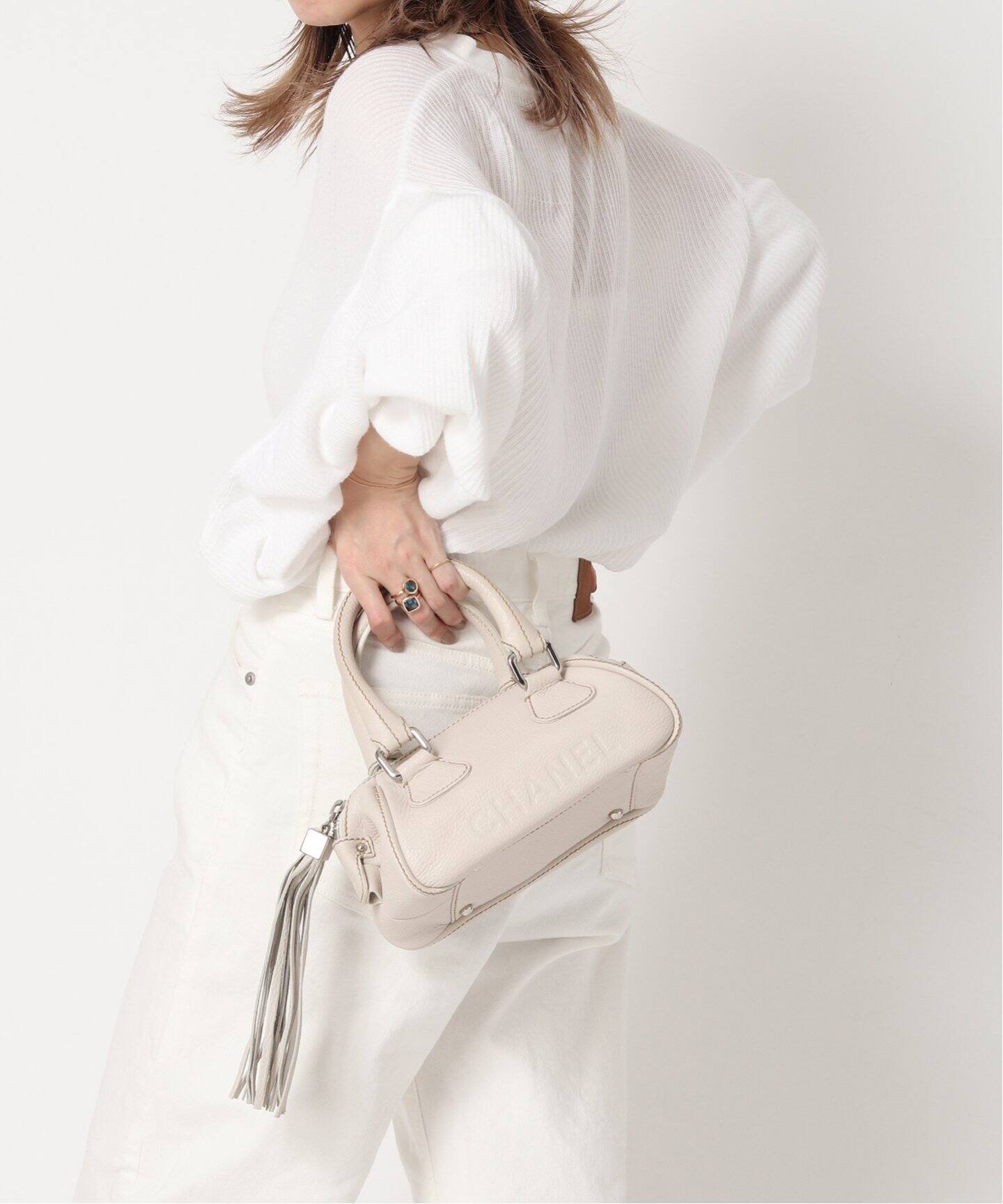 VINTAGE CHANEL/シャネル】 タッセル ミニボストンバッグ（ボストン  