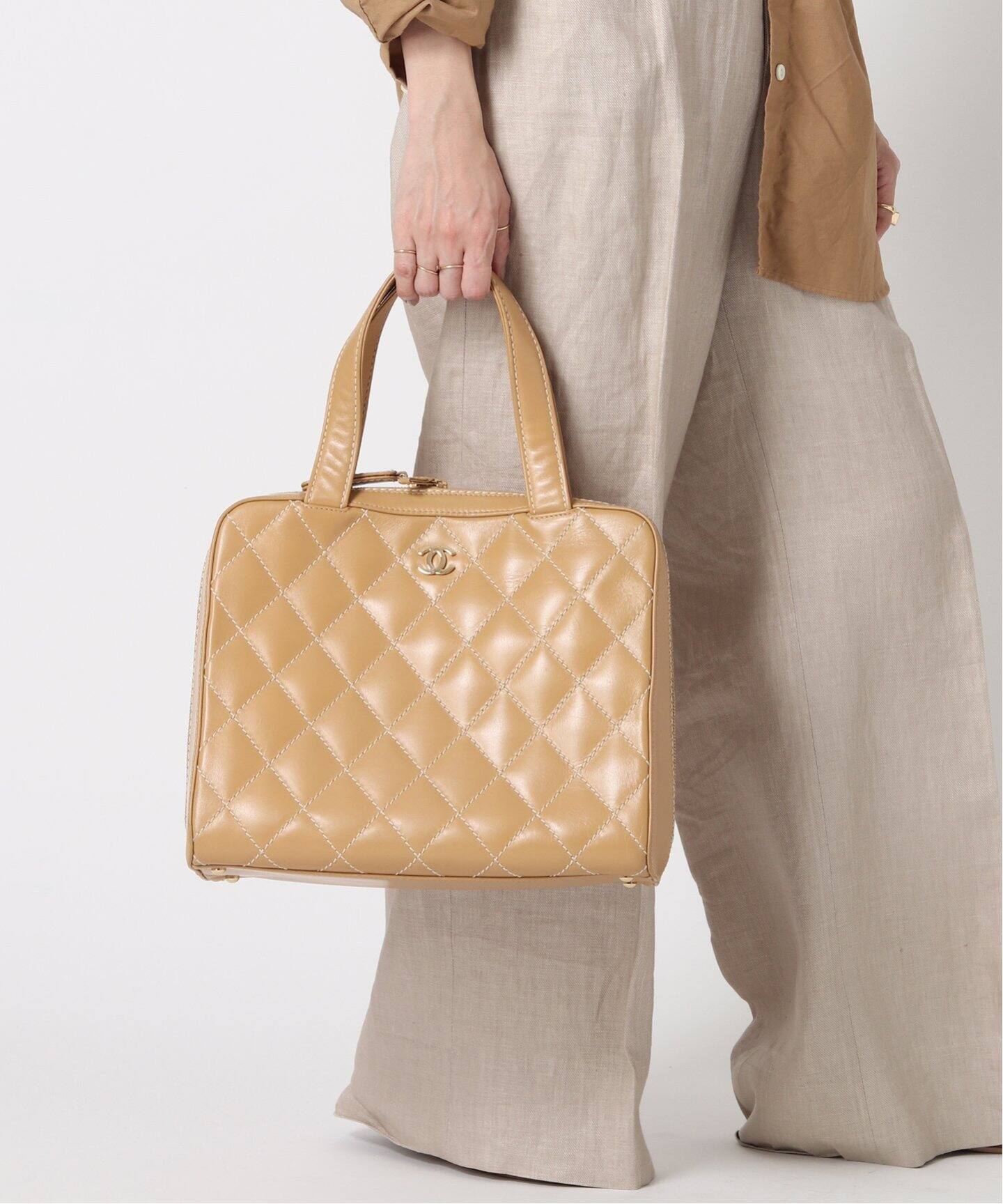 VINTAGE CHANEL/シャネル】Wild stitch ボストンバッグ（ボストン
