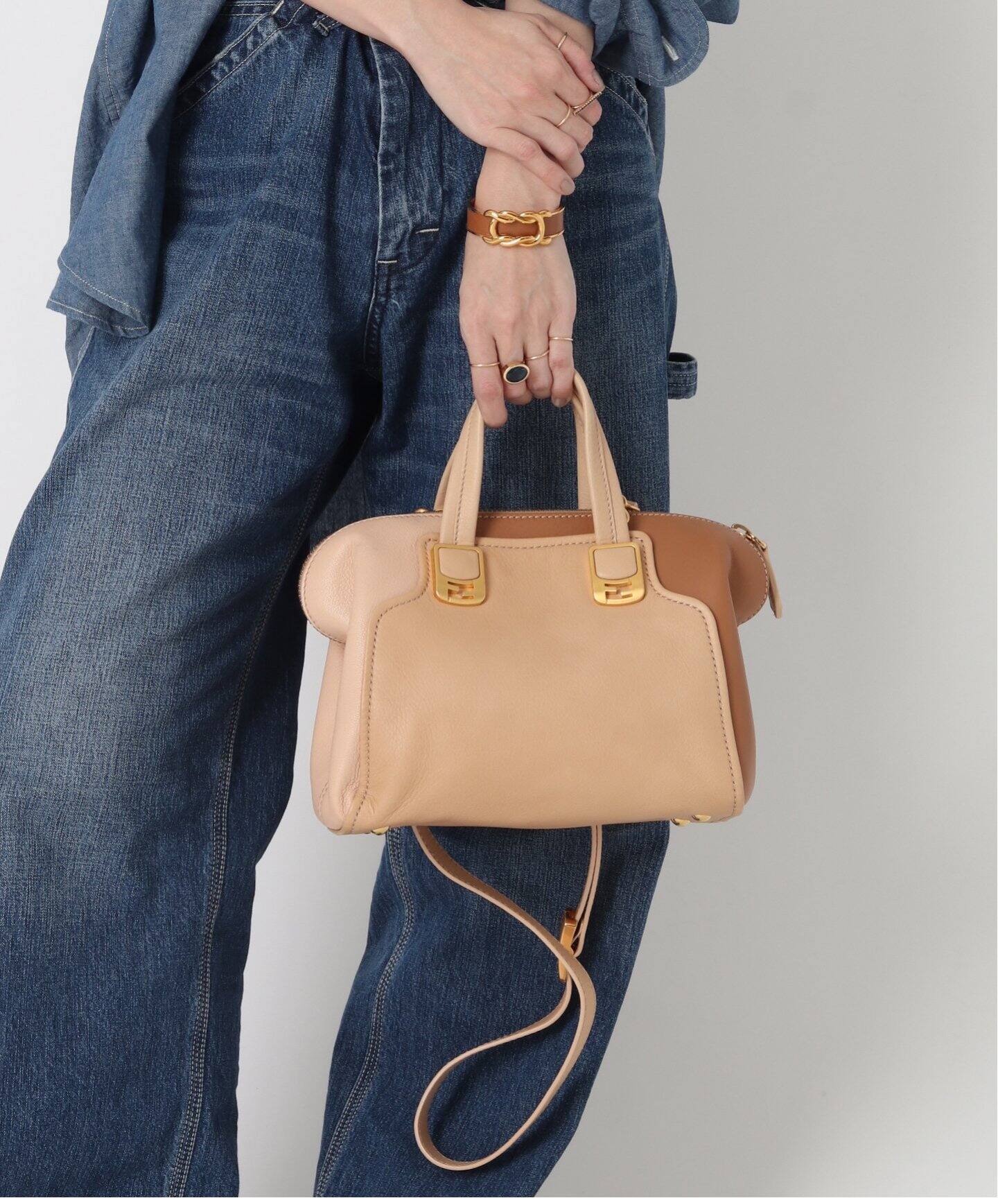 VINTAGE FENDI/フェンディ】Chameleon bag 2way（ショルダーバッグ 