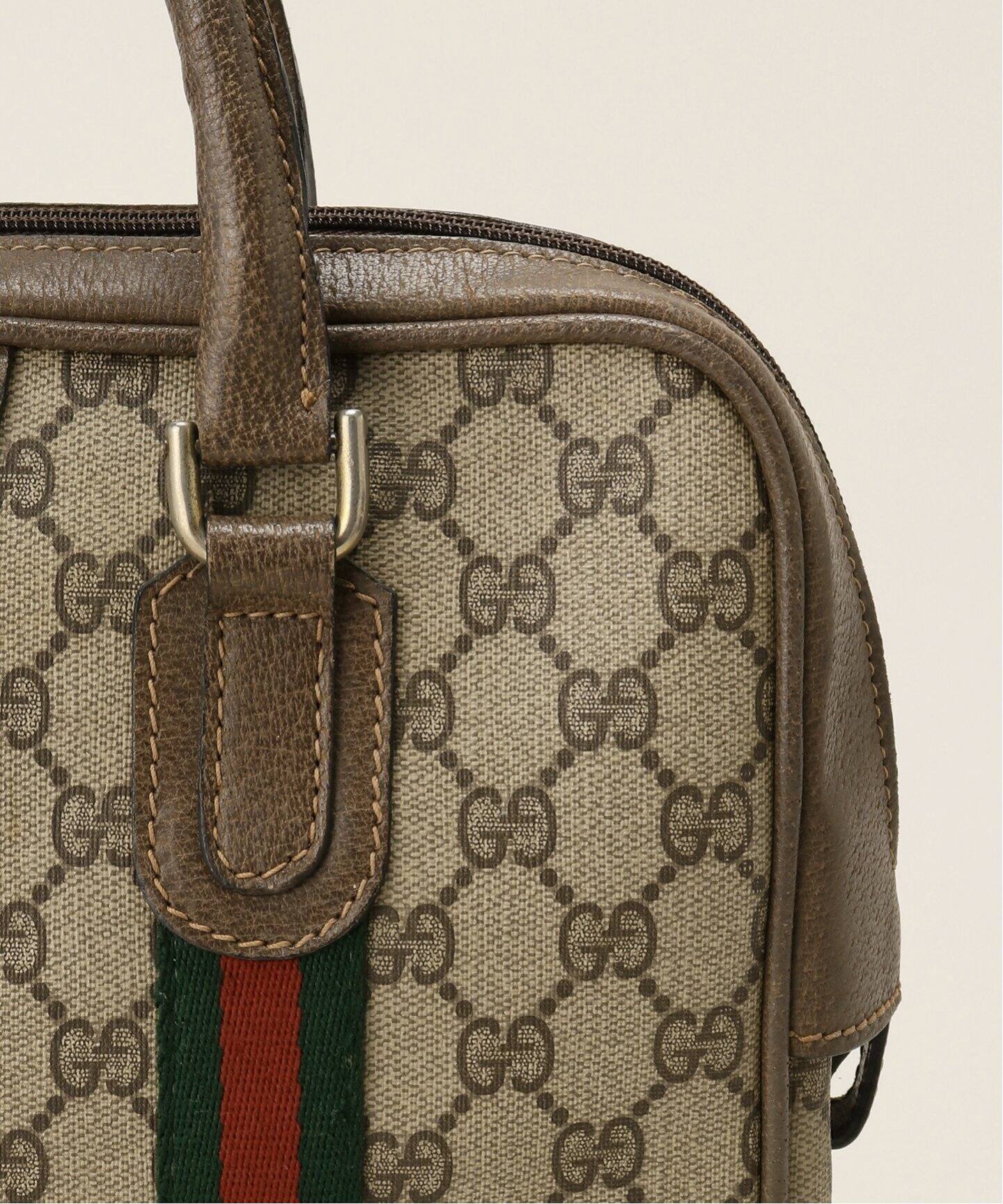 VINTAGE GUCCI/グッチ】GG ボストンバッグ（ボストンバッグ 
