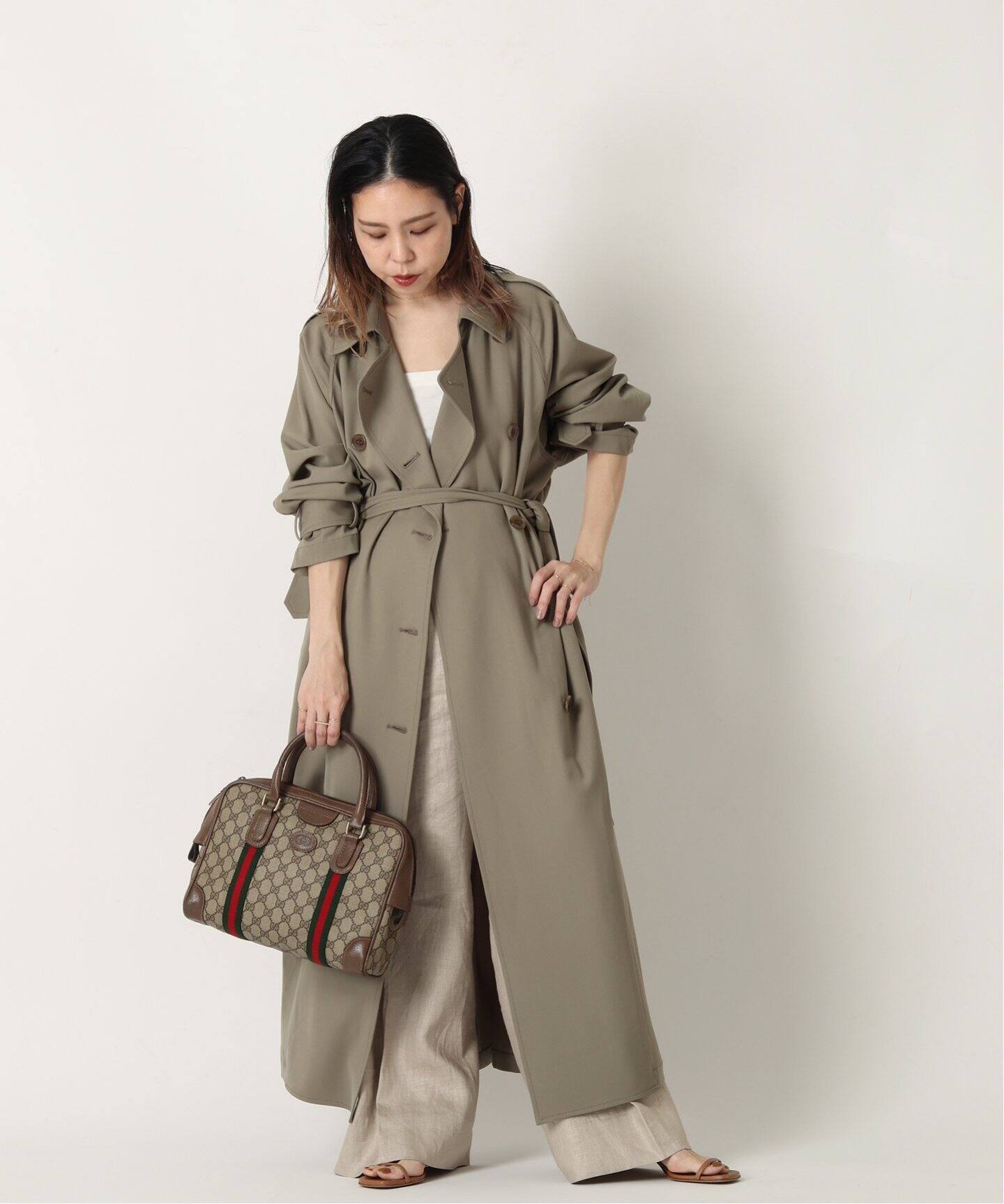 VINTAGE GUCCI/グッチ】GG ボストンバッグ（ボストンバッグ  