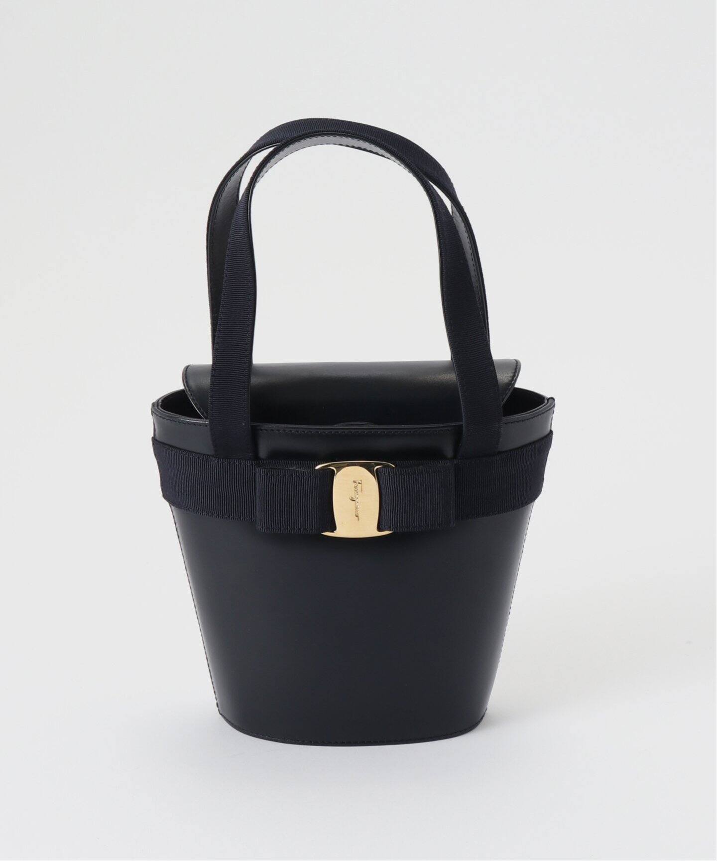 VINTAGE FERRAGAMO/フェラガモ】Vara バケットハンドバッグ 